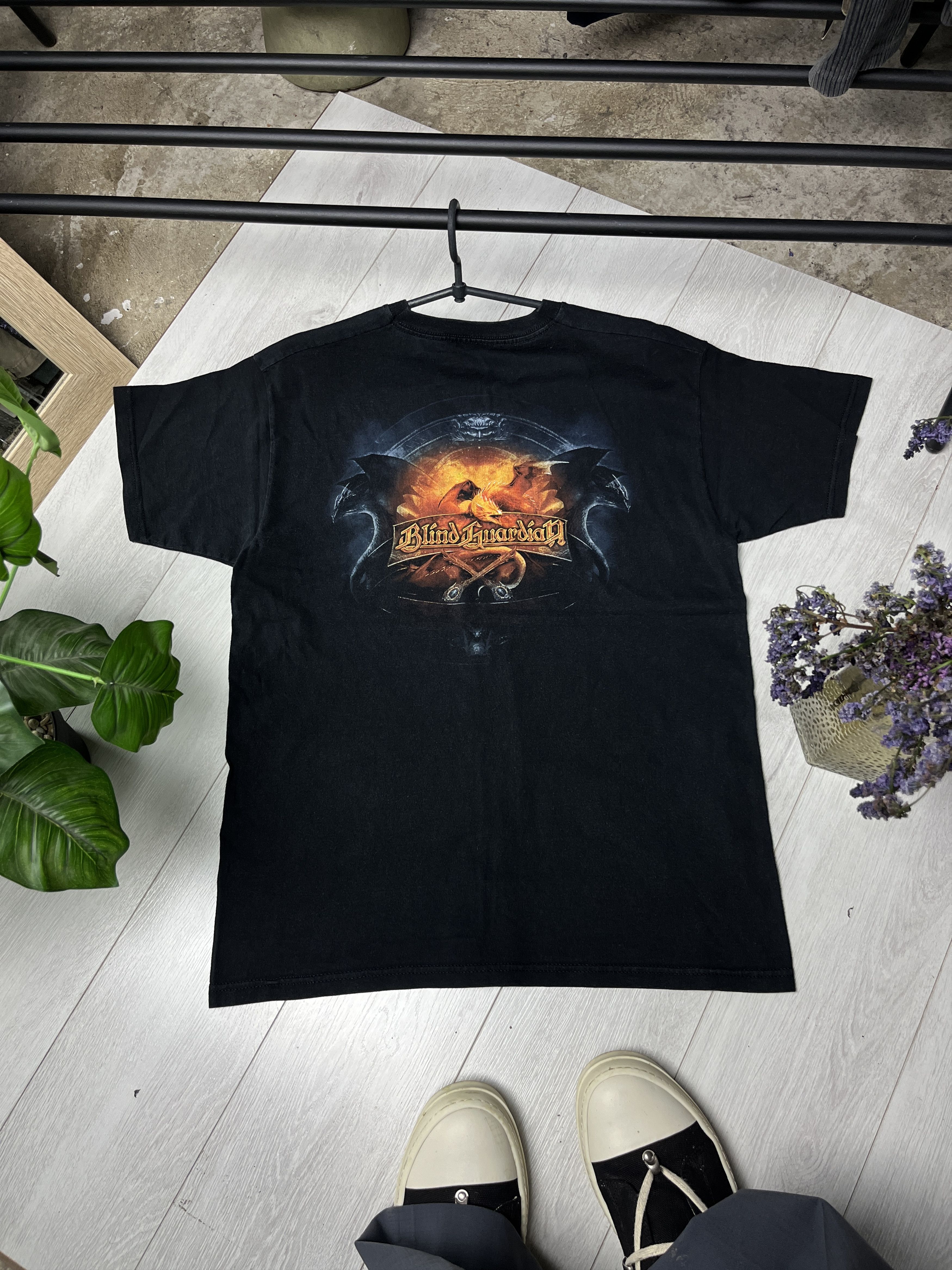 Vintage 2000s BLIND GUARDIAN DOUBLE SIDED GRAPHIC TEE - № 878 Size US L / EU 52-54 / 3 - 4 Thumbnail