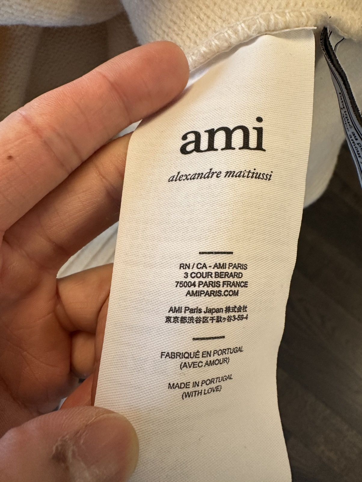 AMI WHITE WOOL AMI DE COEUR SWEATER Size US L / EU 52-54 / 3 - 4 Thumbnail