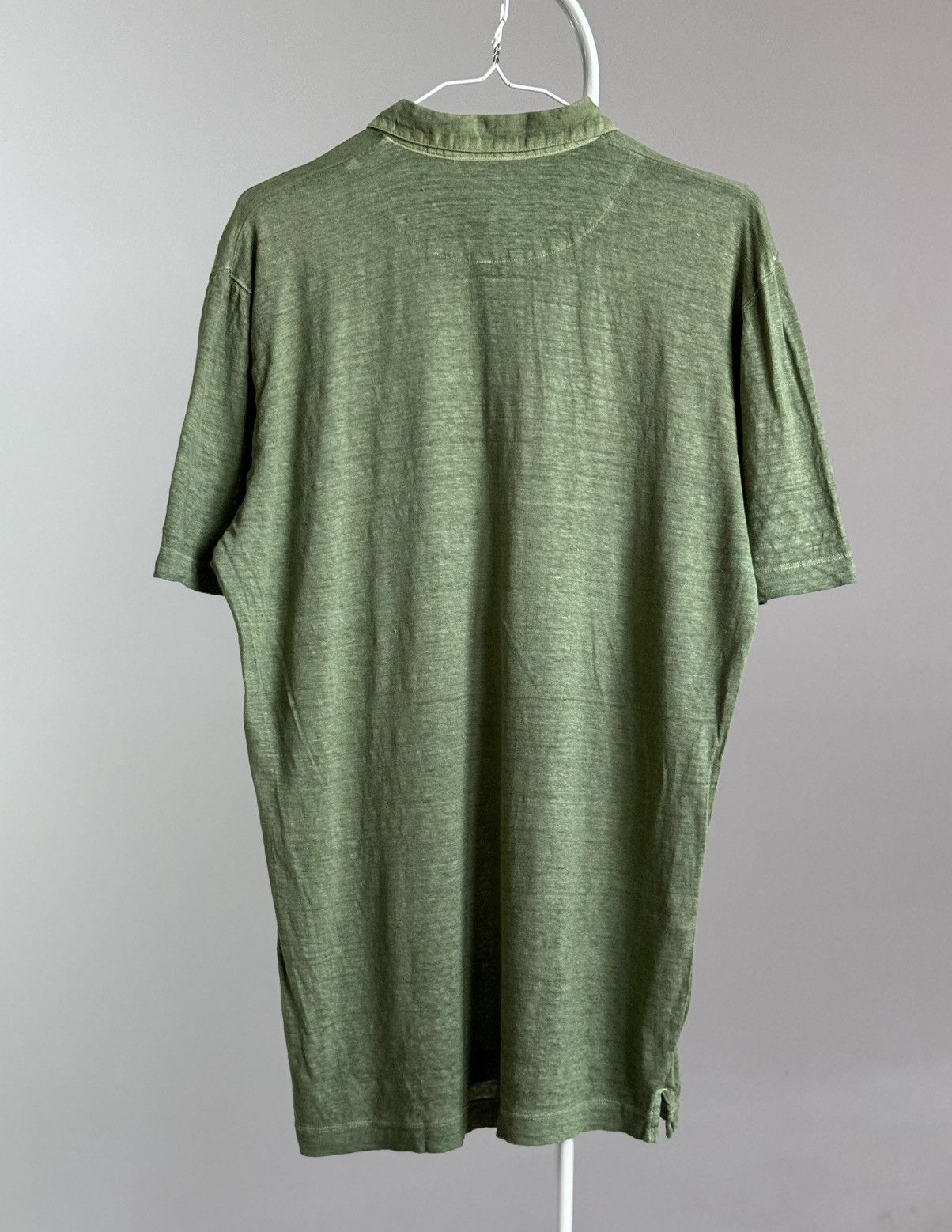 120% Lino 120% Lino Men Linen Polo Shirt Size US XL / EU 56 / 4 - 4 Thumbnail