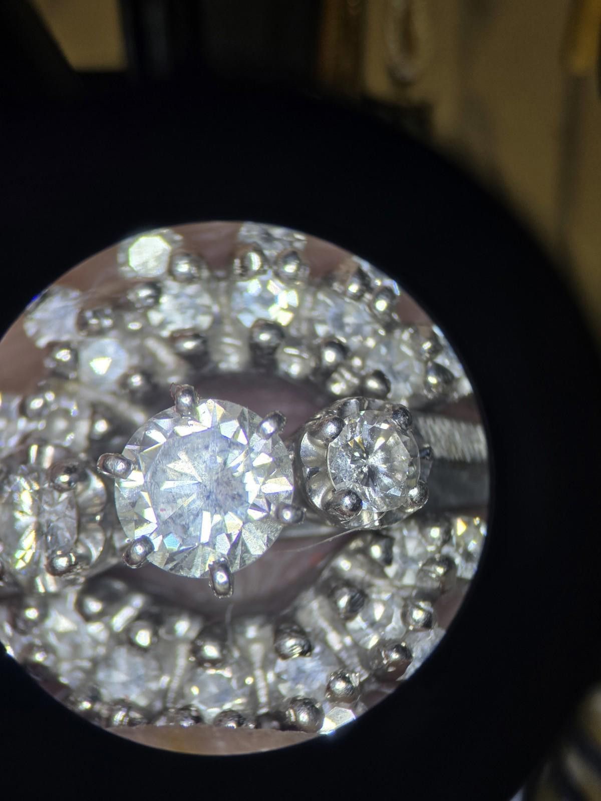 The Unbranded Brand 14k White Gold 0.89ctw Diamond 3-Stone Ring & Guard Set Sz 8 Size ONE SIZE - 8 Thumbnail