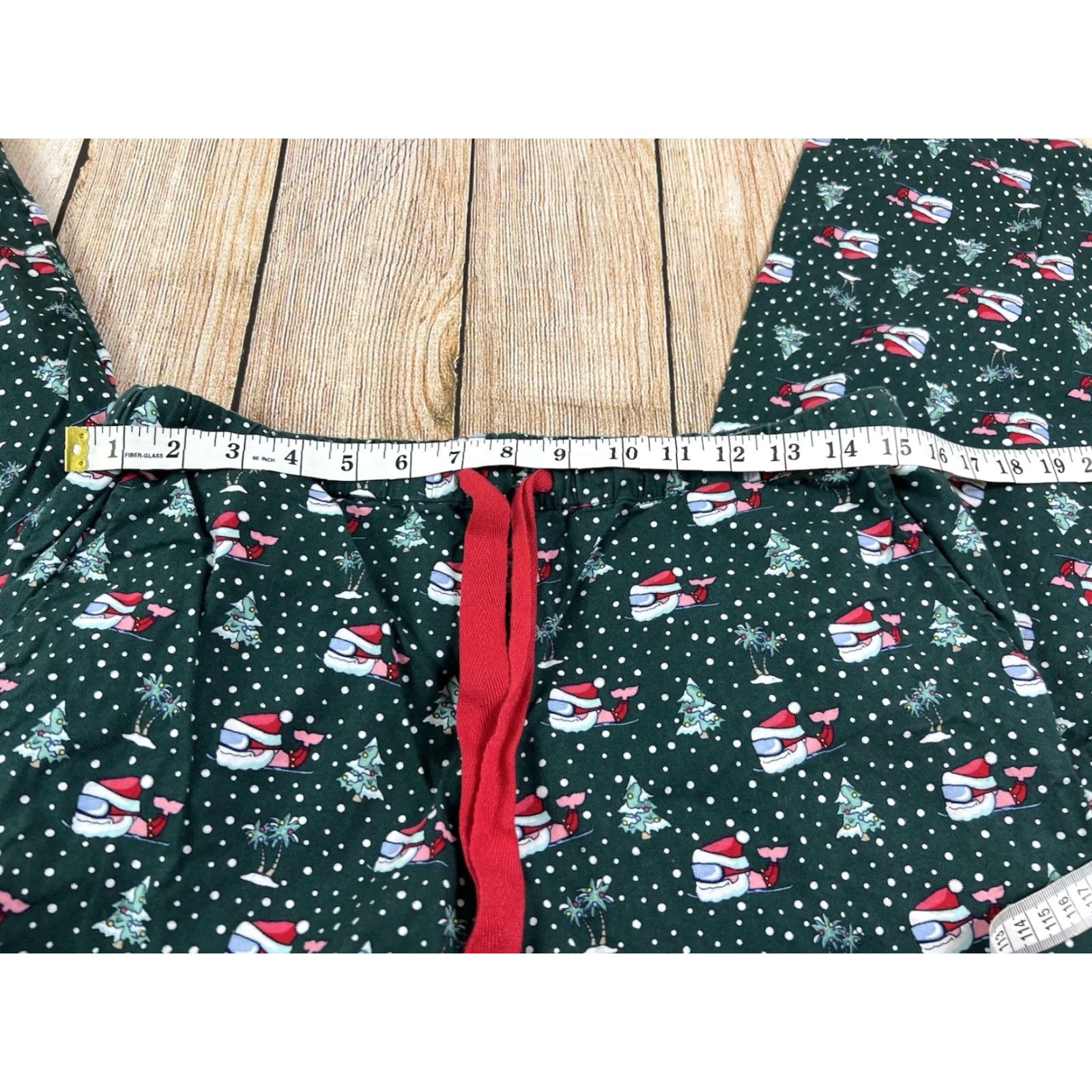 Vineyard Vines Vineyard Vines Pajama Pants Unisex Adults XS Green Christmas Santa Skiing Holiday Size US 27 - 7 Thumbnail