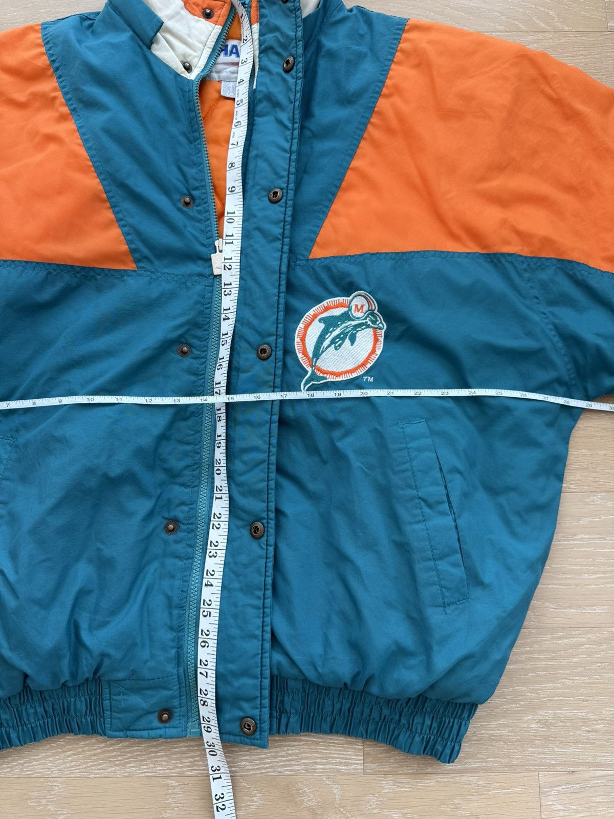 Chalk Line Vintage 90s Miami Dolphins NFL Parka Chalk Line Size US XL / EU 56 / 4 - 8 Thumbnail