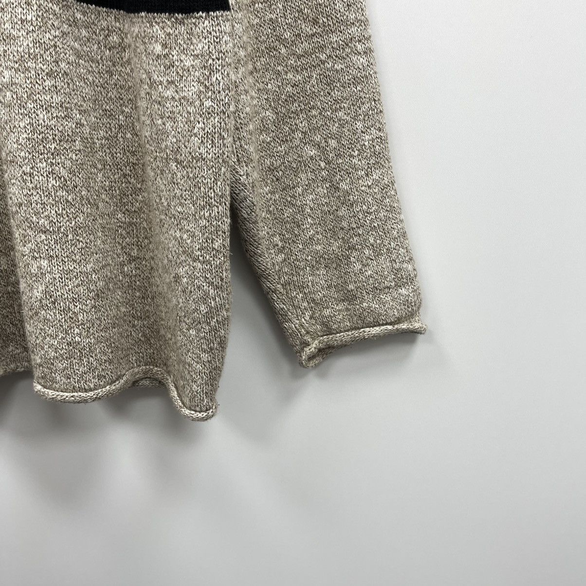 Tommy Hilfiger Tommy Hilfiger Big Logo Cotton Knit Vintage Sweater Beige Size US M / EU 48-50 / 2 - 4 Thumbnail