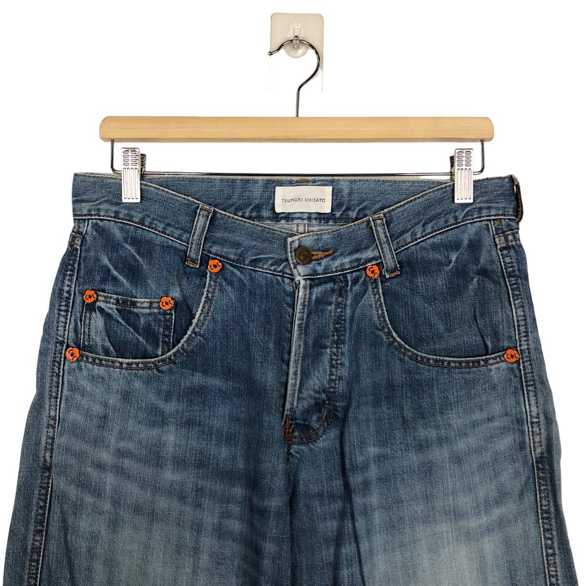 Issey Miyake 🔥90’s Vintage Issey Miyake Tsumori Chisato Denim Jeans Size US 32 / EU 48 - 3 Thumbnail