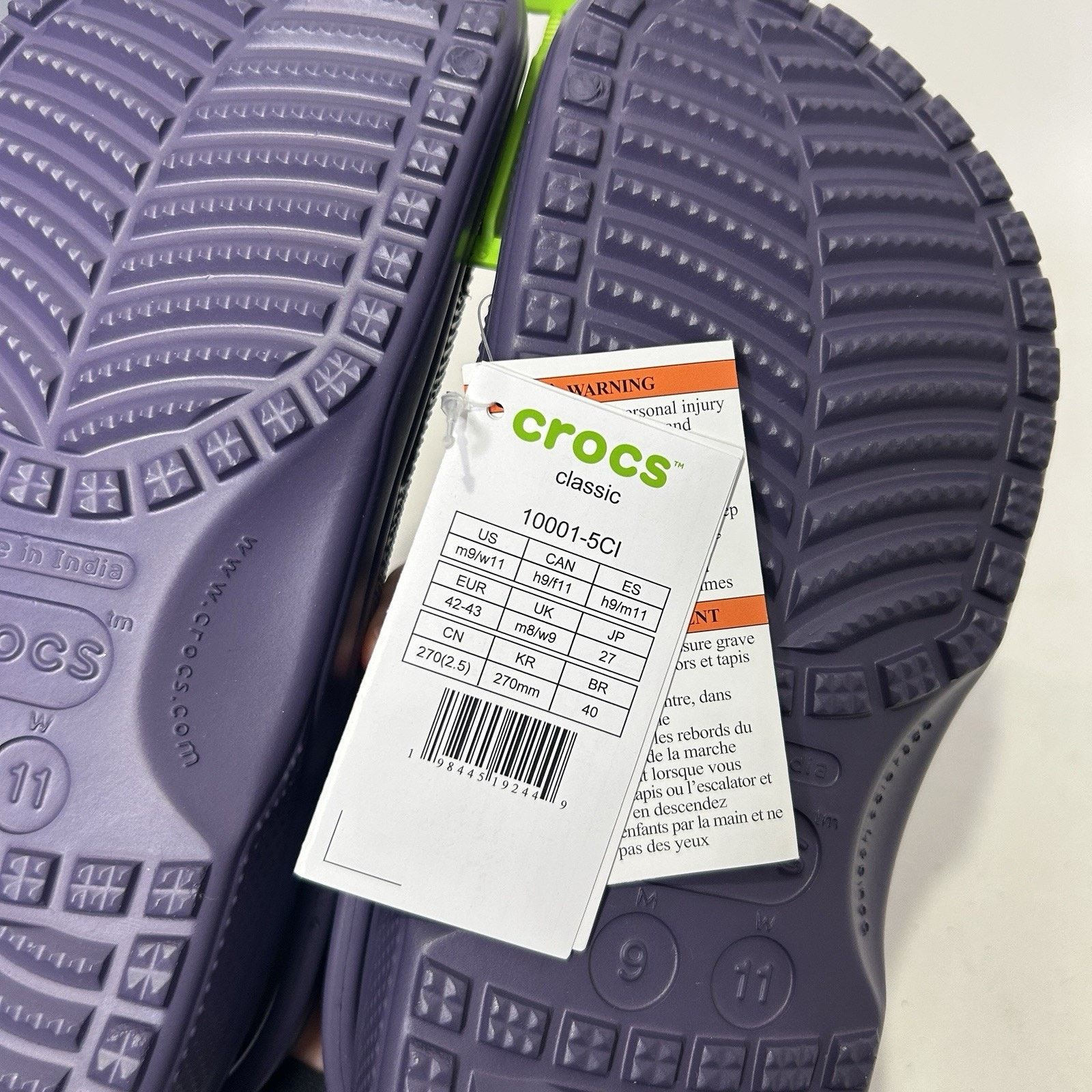 Crocs Crocs Classic Clogs “Nightshade Purple” Comfort Shoes Size US 9 / EU 42 - 5 Thumbnail