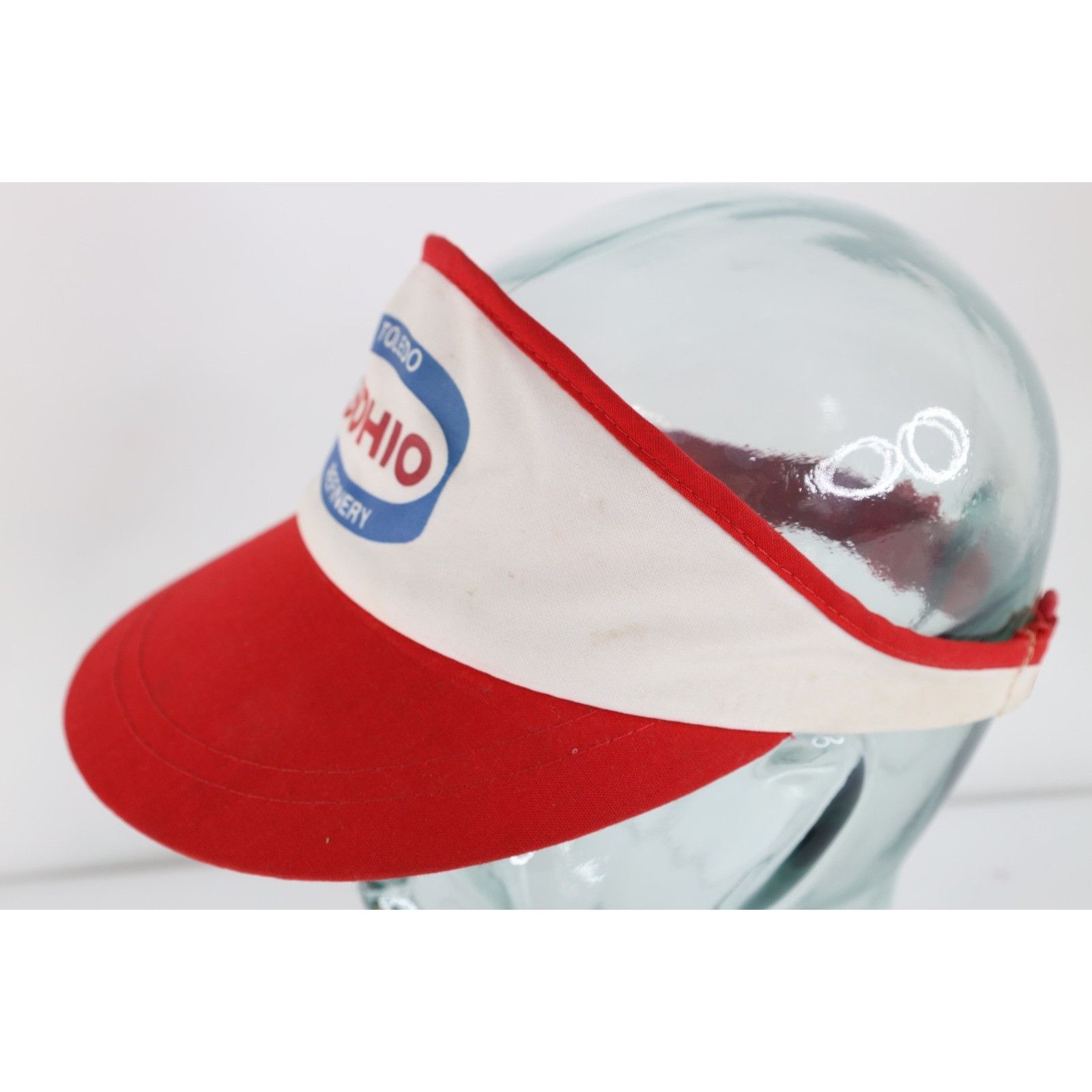 Vintage Vintage 80s Sohio Toledo Refinery Distressed Visor Hat Size ONE SIZE - 5 Thumbnail