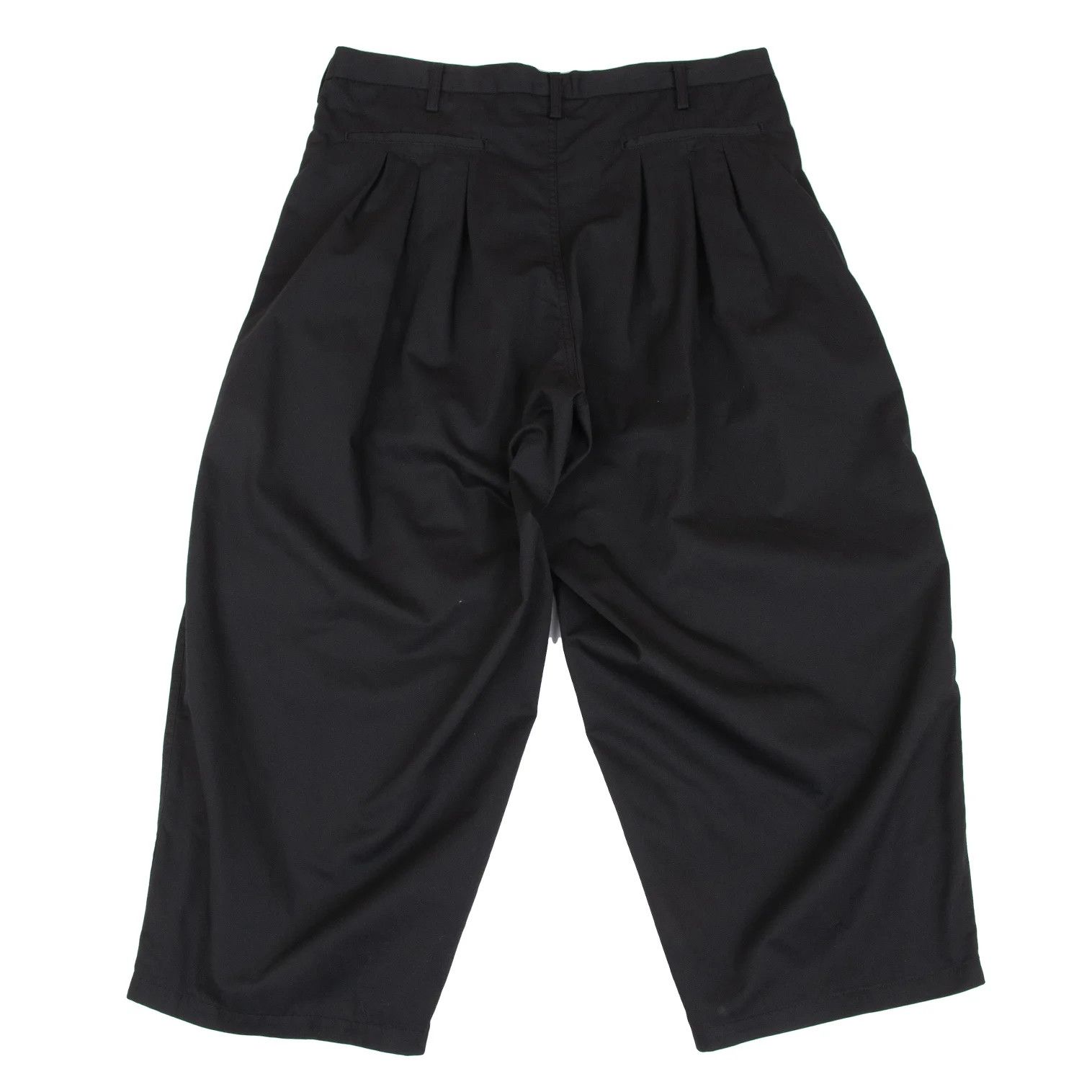 Jean Paul Gaultier Poly Cotton Twill 12 Tuck Pants in Black Size US 32 / EU 48 - 9 Thumbnail