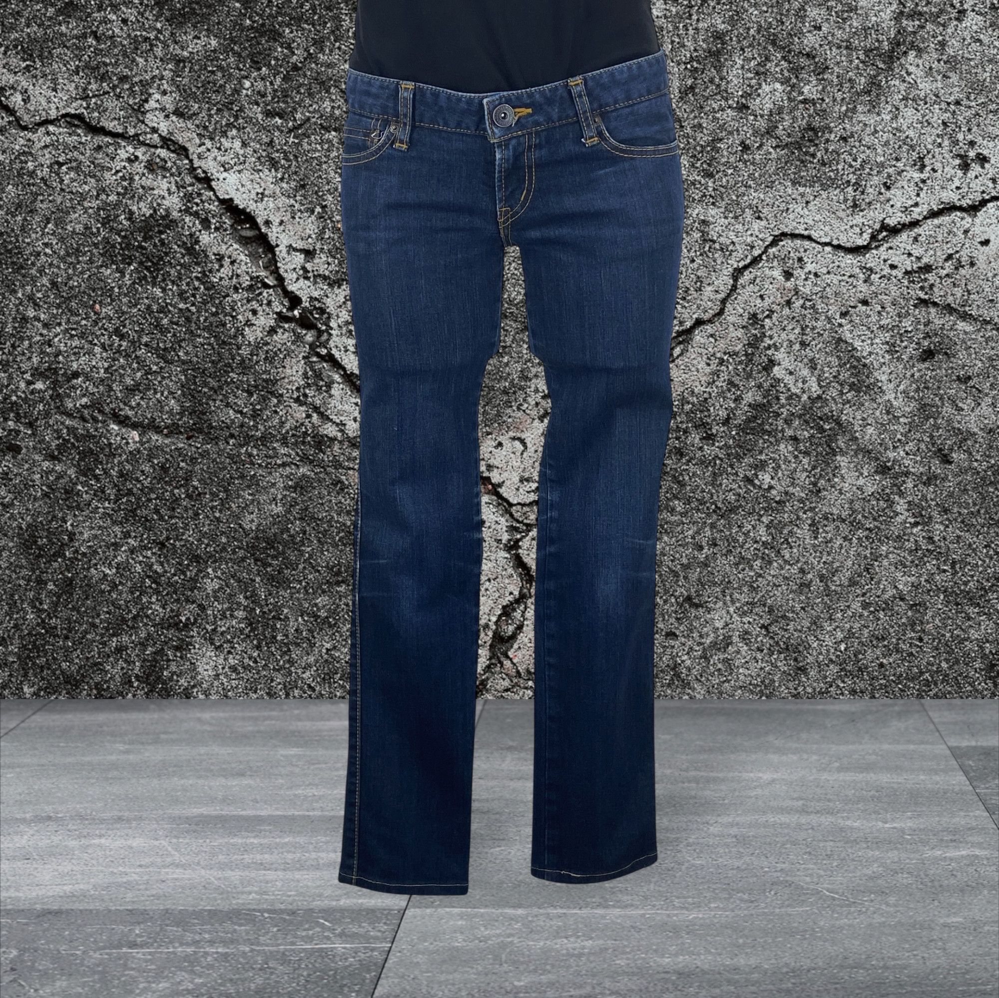 Japanese Brand Skinny Jeans Low Rise Women Jeans Size 26" / US 2 / IT 38 - 2 Thumbnail