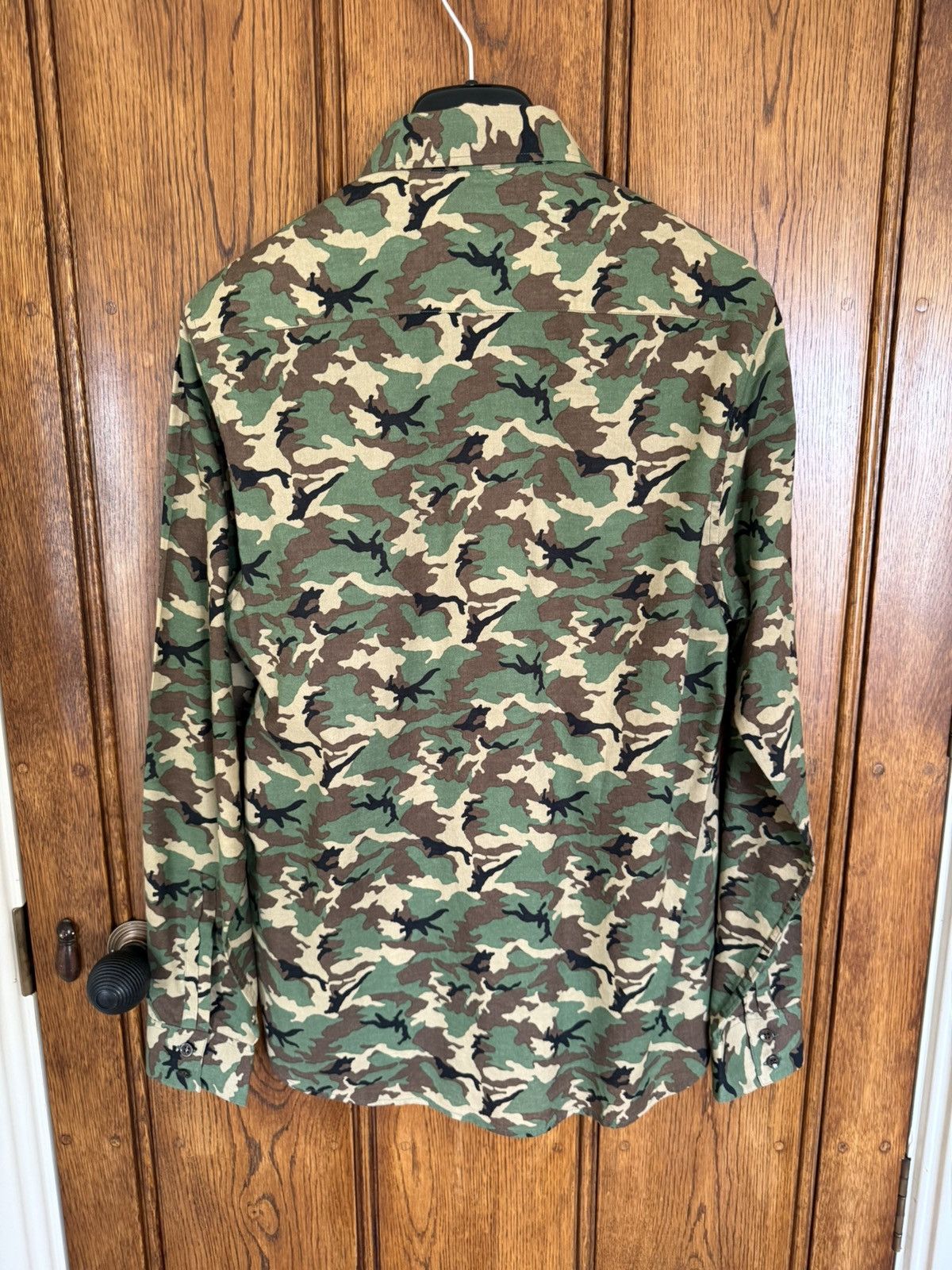 Saint Laurent Paris SS15 Saint Laurent Psych Rock camo shirt Hedi Slimane 41 Size US L / EU 52-54 / 3 - 17 Thumbnail