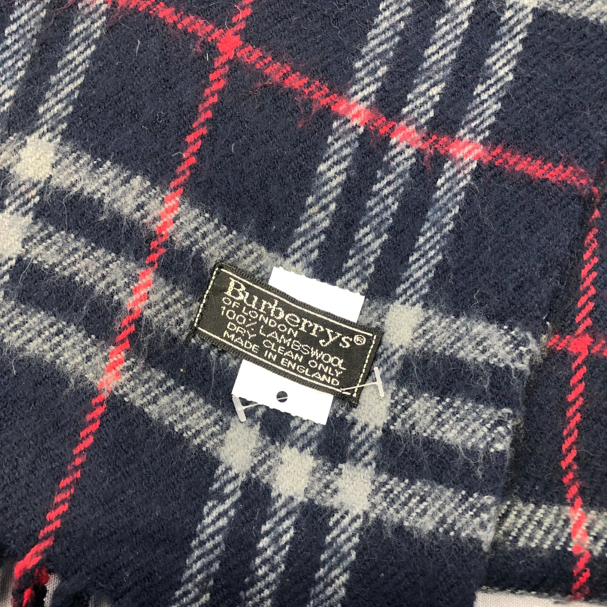 Burberry Vintage Burberry Scarf Muffler Wool Check Fringe Scarves Size ONE SIZE - 4 Thumbnail