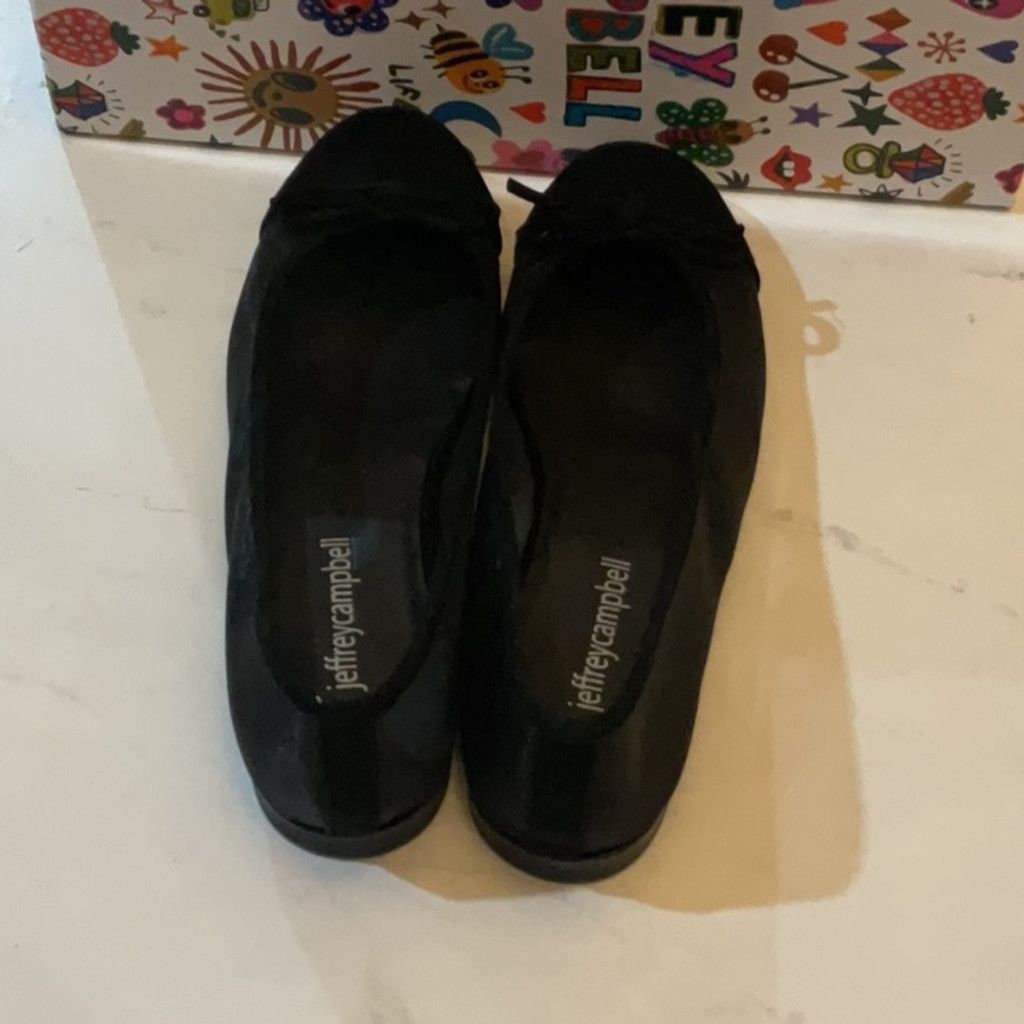 Jeffrey Campbell Releve Flat in Black, Size: 6