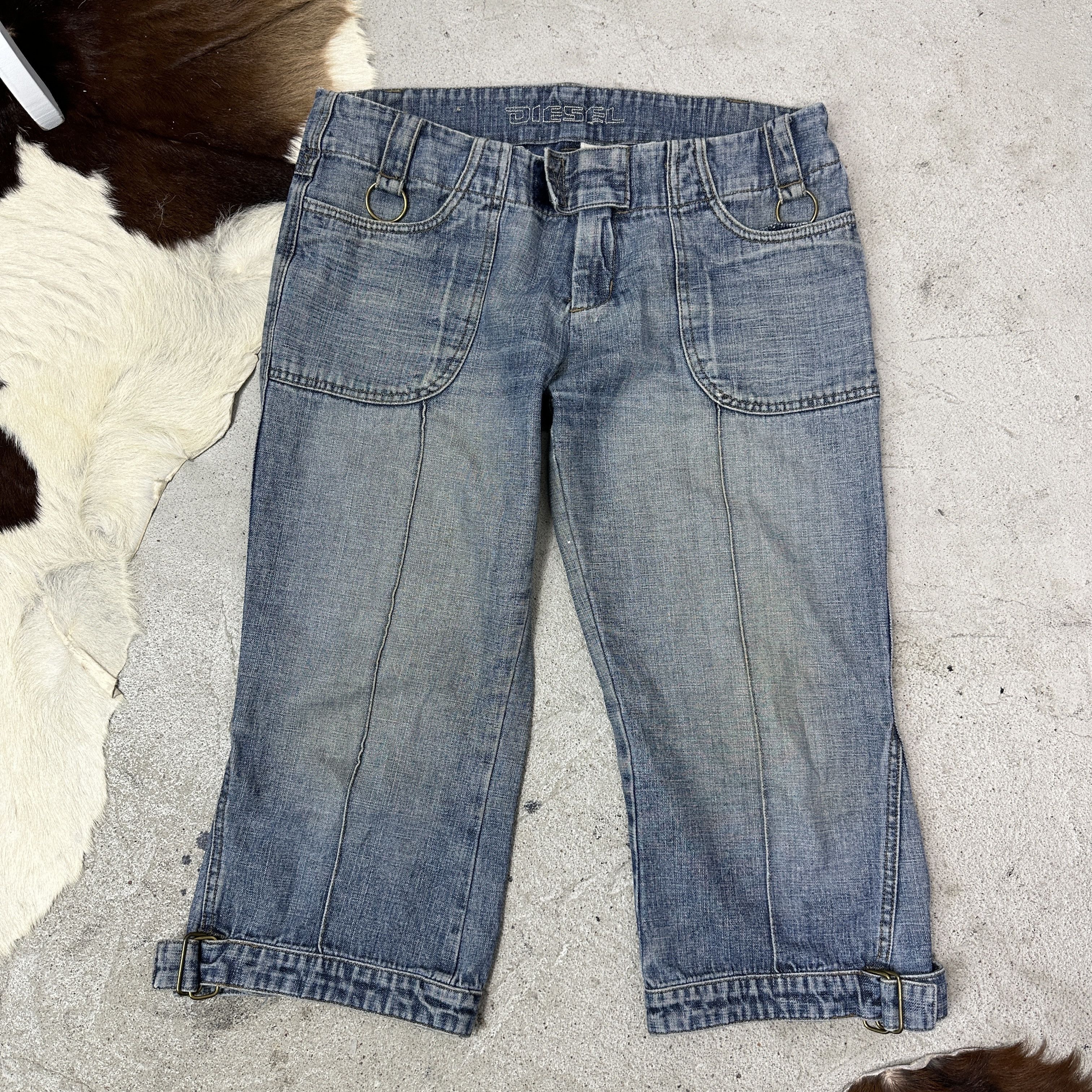 Diesel Vintage Denim Streetwear Diesel Capri Jeans Y2K Size 32" / US 10 / IT 46 - 6 Thumbnail