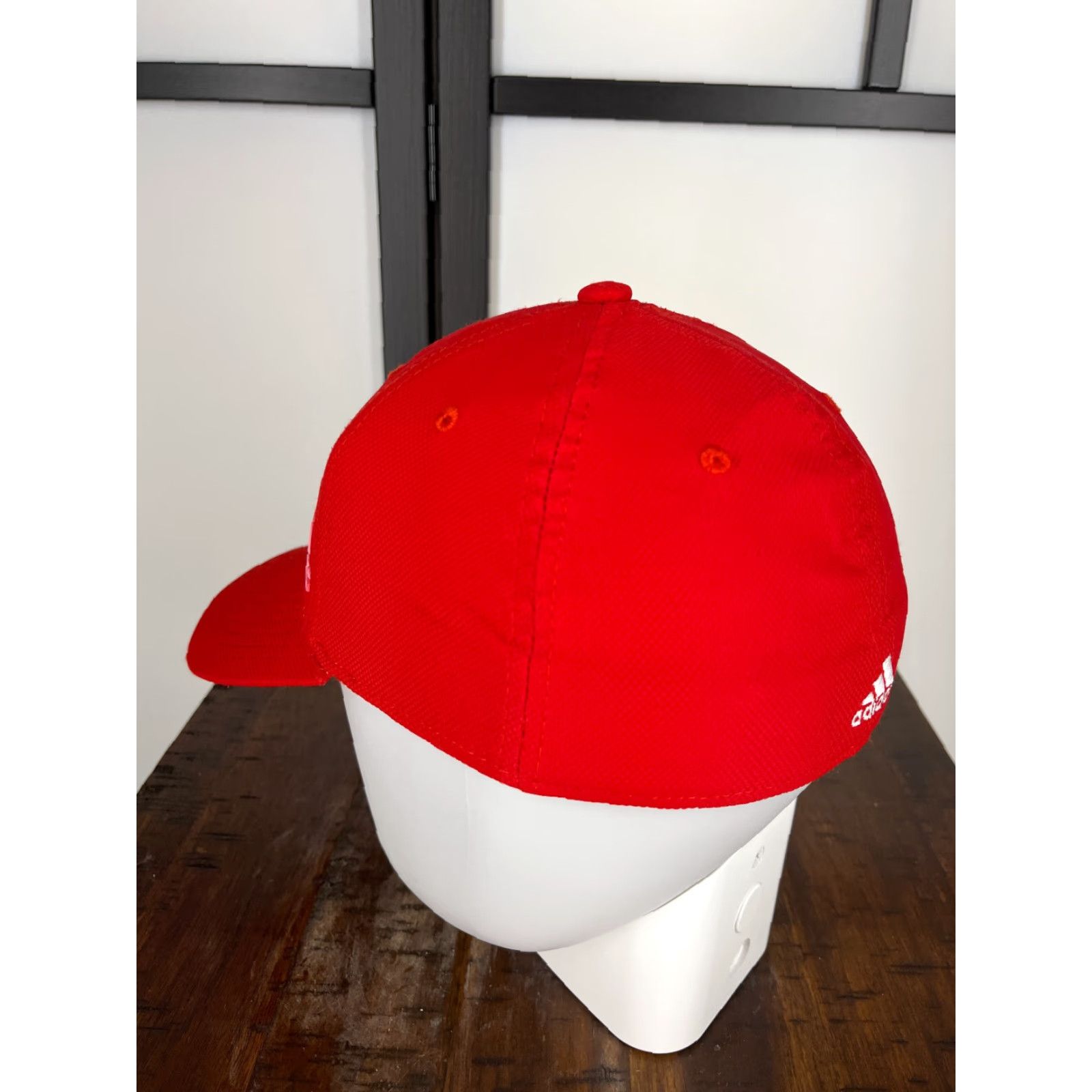 Adidas Adidas Hat Cap Fitted Adult One Size Red Aeroready Polyester Spandex Blend Golf Hat/Cap Adult One Size Red Adidas Baseball Cap Logo 90s style Mens Size ONE SIZE - 5 Thumbnail