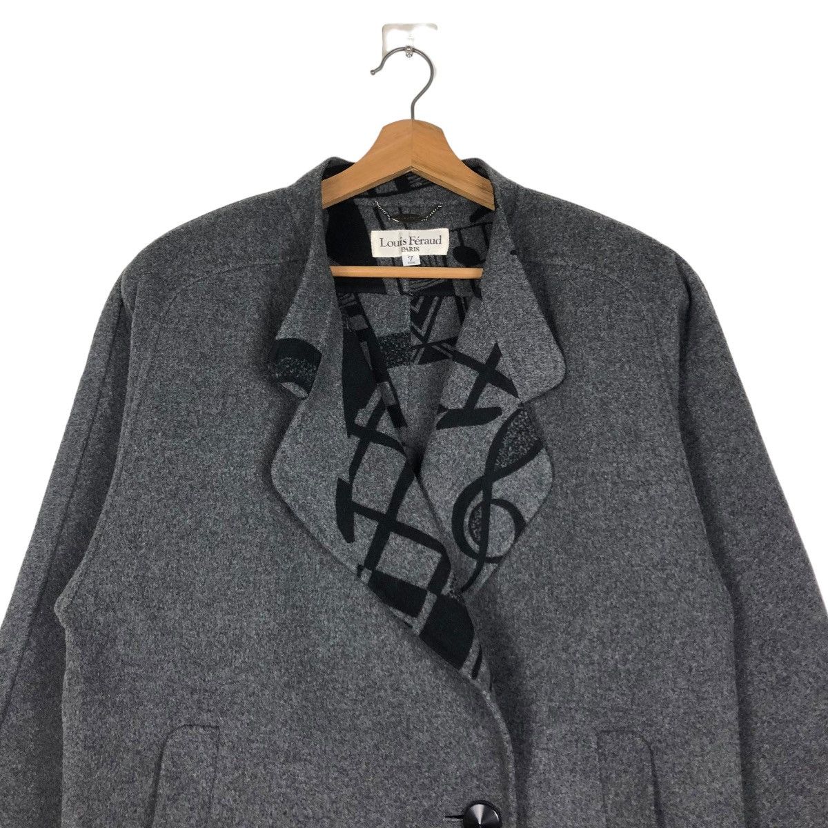 Designer × Japanese Brand × Louis Feraud 🔥WOOL JACKET OVER PRINT BLANKET LOUIS FERAUD PARIS Size US M / EU 48-50 / 2 - 5 Thumbnail