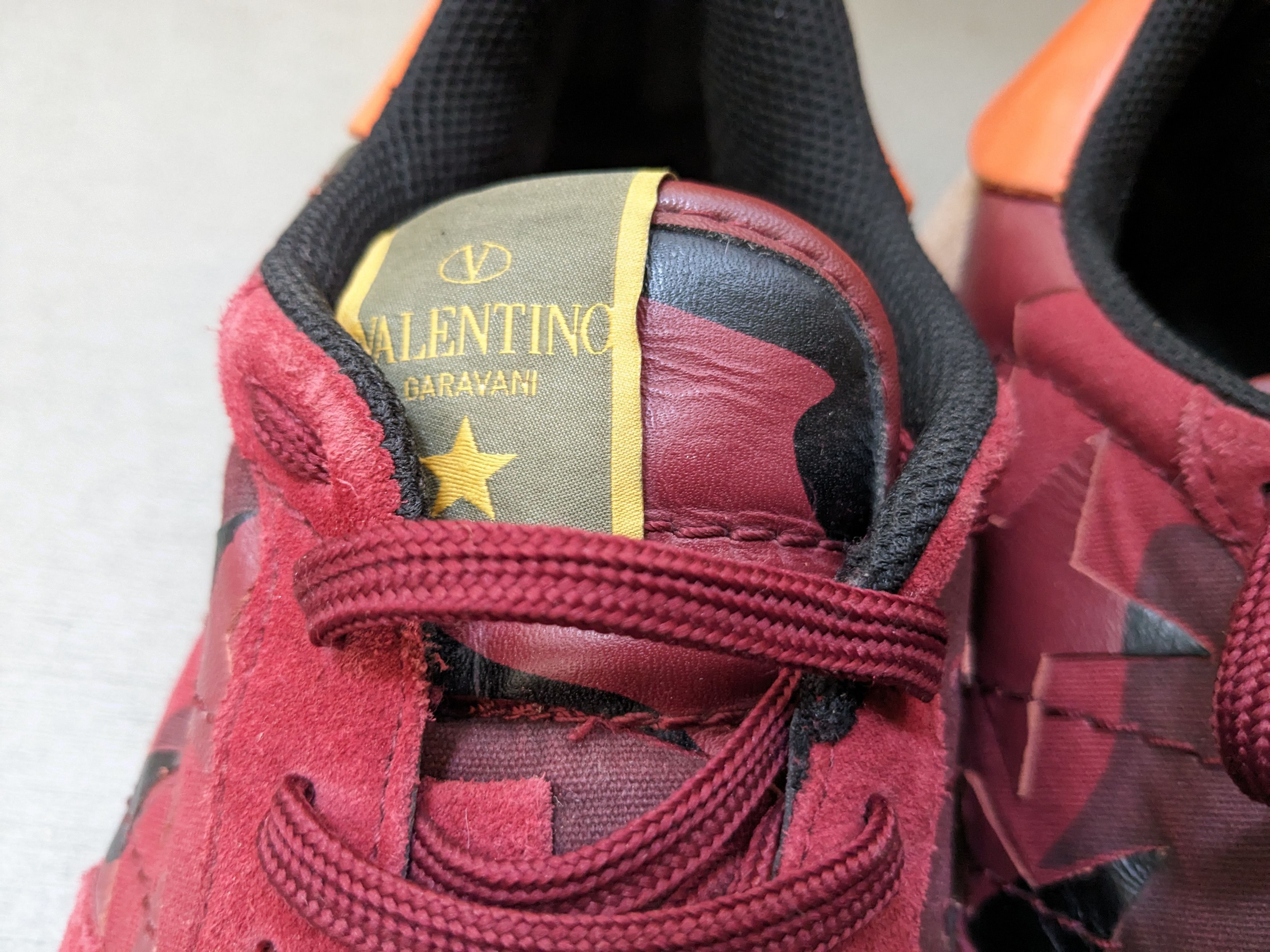 Valentino Valentino Rockrunner Camo Sneakers Size 11 44 Red Star Size US 11 / EU 44 - 4 Thumbnail