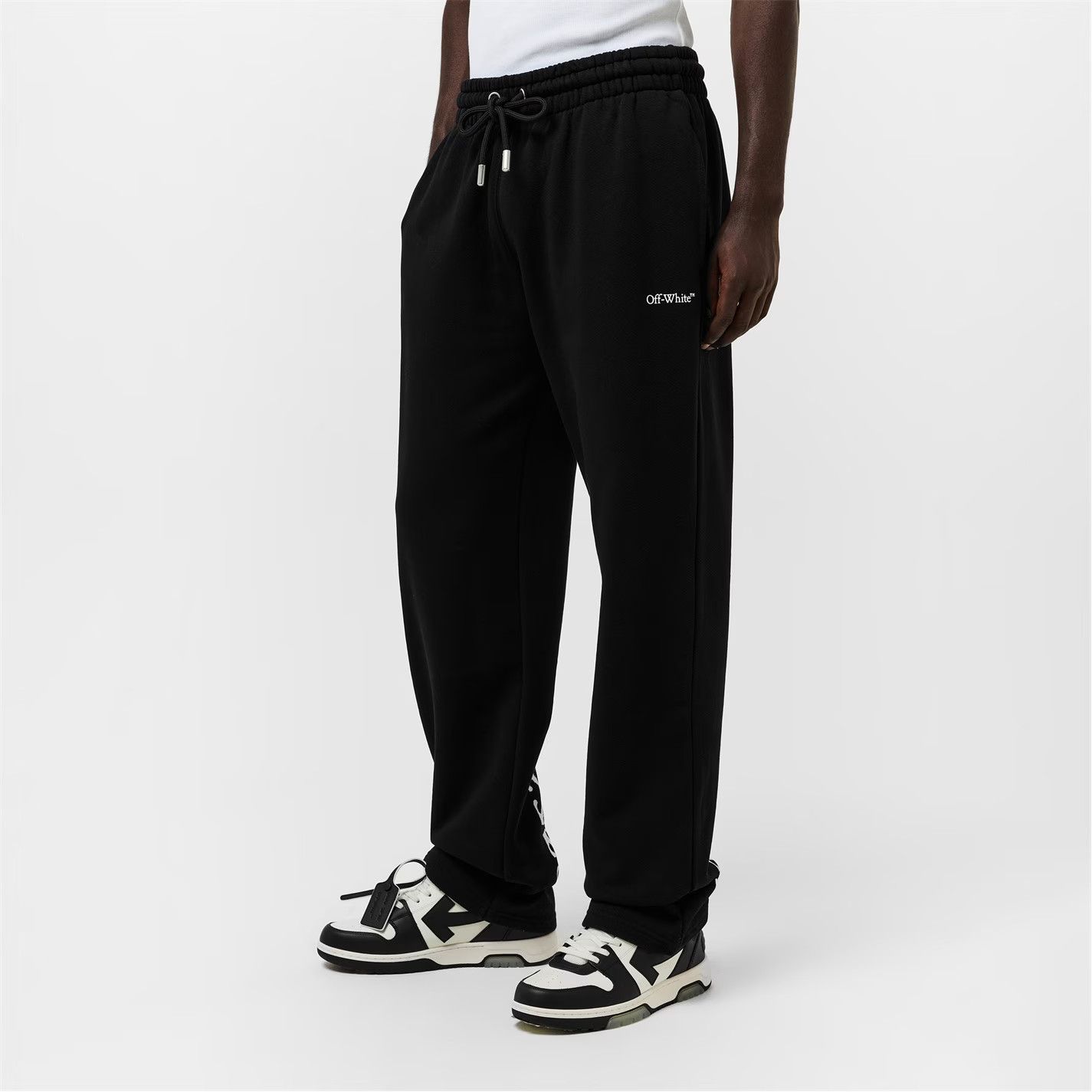 Off-White o1g2r1mq0226 Arrow Fleece Closed Sweatpants & Joggers Black Size US 32 / EU 48 - 4 Thumbnail