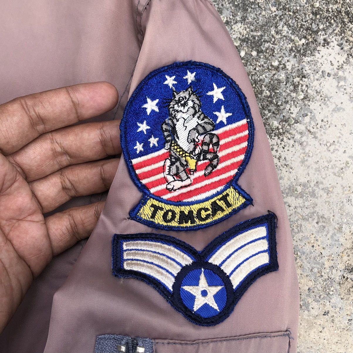 Vintage Vintage Sun Faded U.S.Air Force Tomcat Ma-1 Bomber Jacket Size US L / EU 52-54 / 3 - 12 Thumbnail
