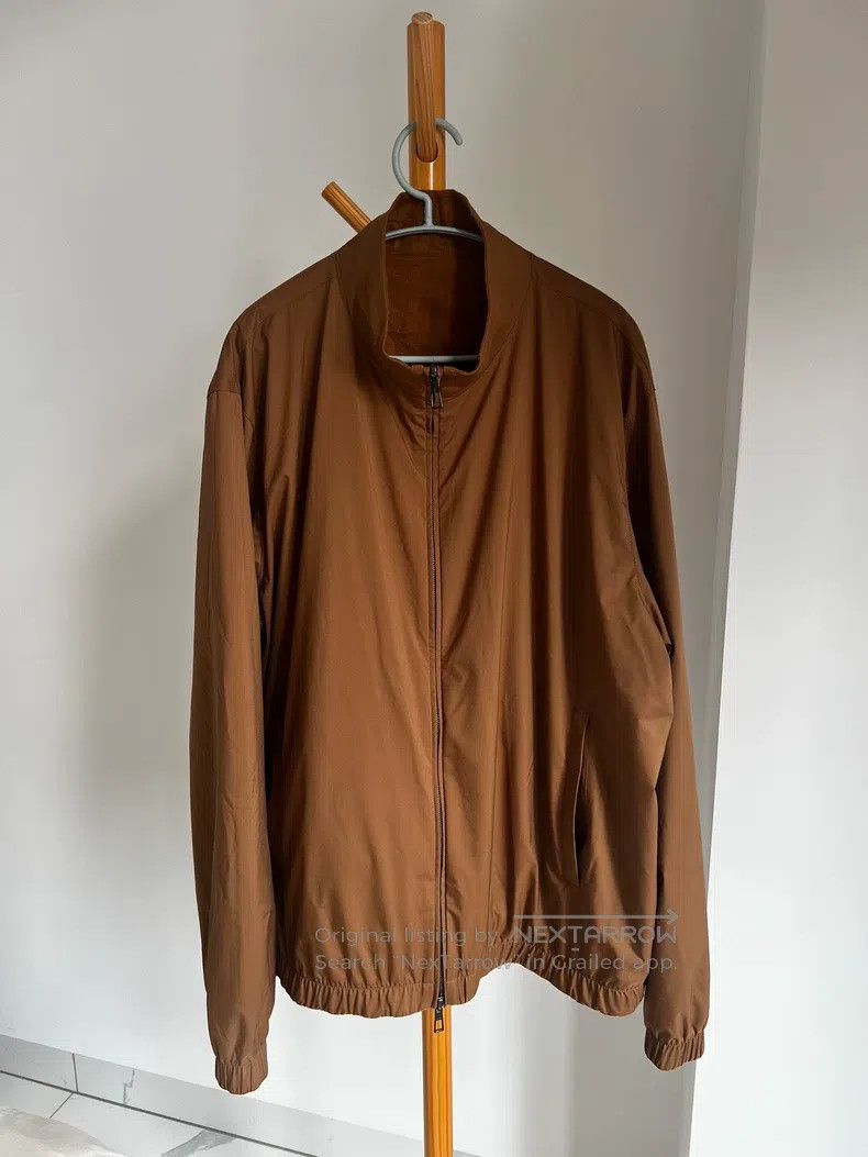 Loro Piana Loro Piana size 3XL Brown Melange Linen Winmate Bomber Size US XXL / EU 58 / 5 - 1 Thumbnail
