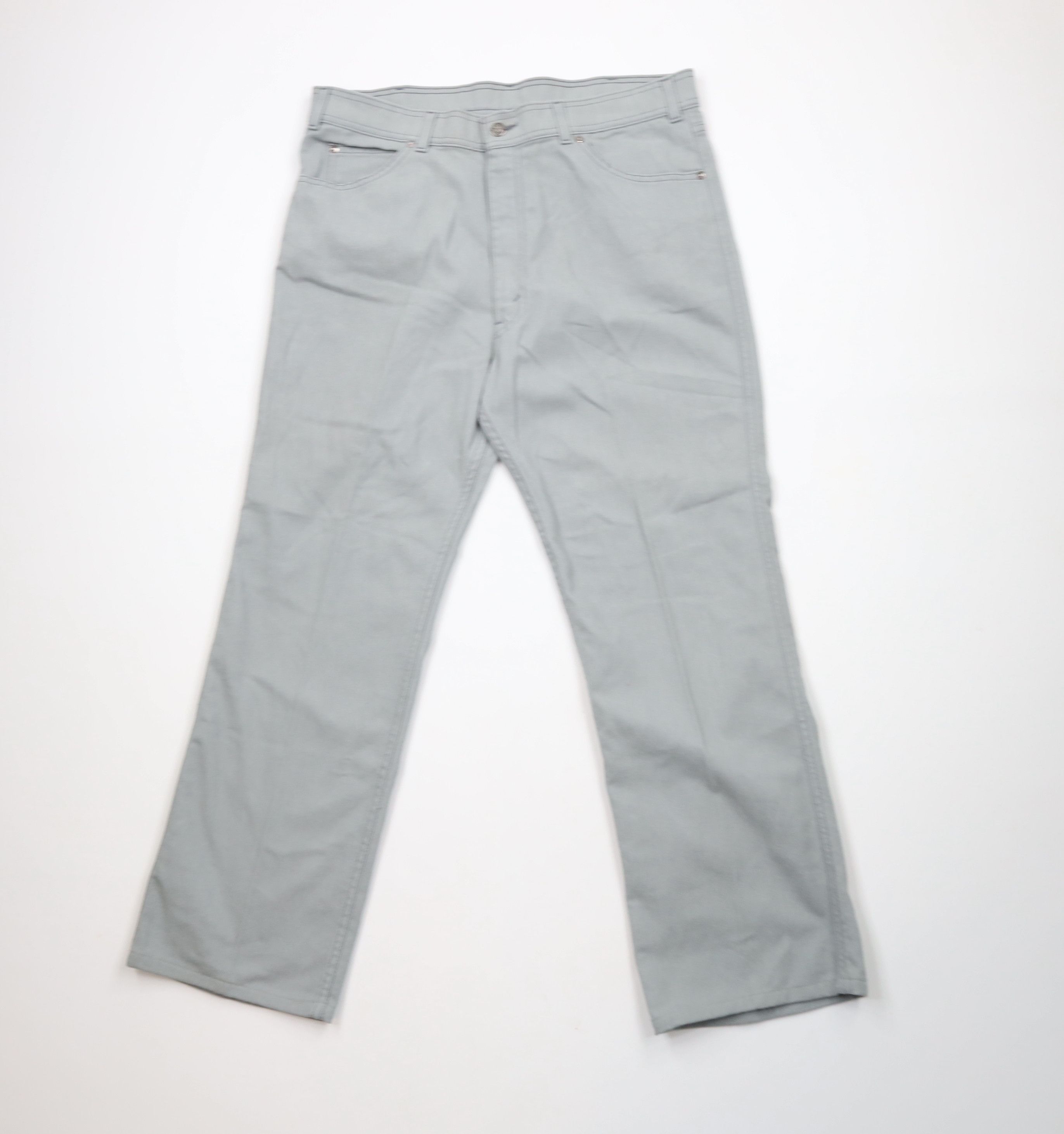 Levi's × Vintage Vintage 80s 90s Levis Flared Wide Leg Jeans Pants Gray USA Size US 36 / EU 52 - 1 Thumbnail