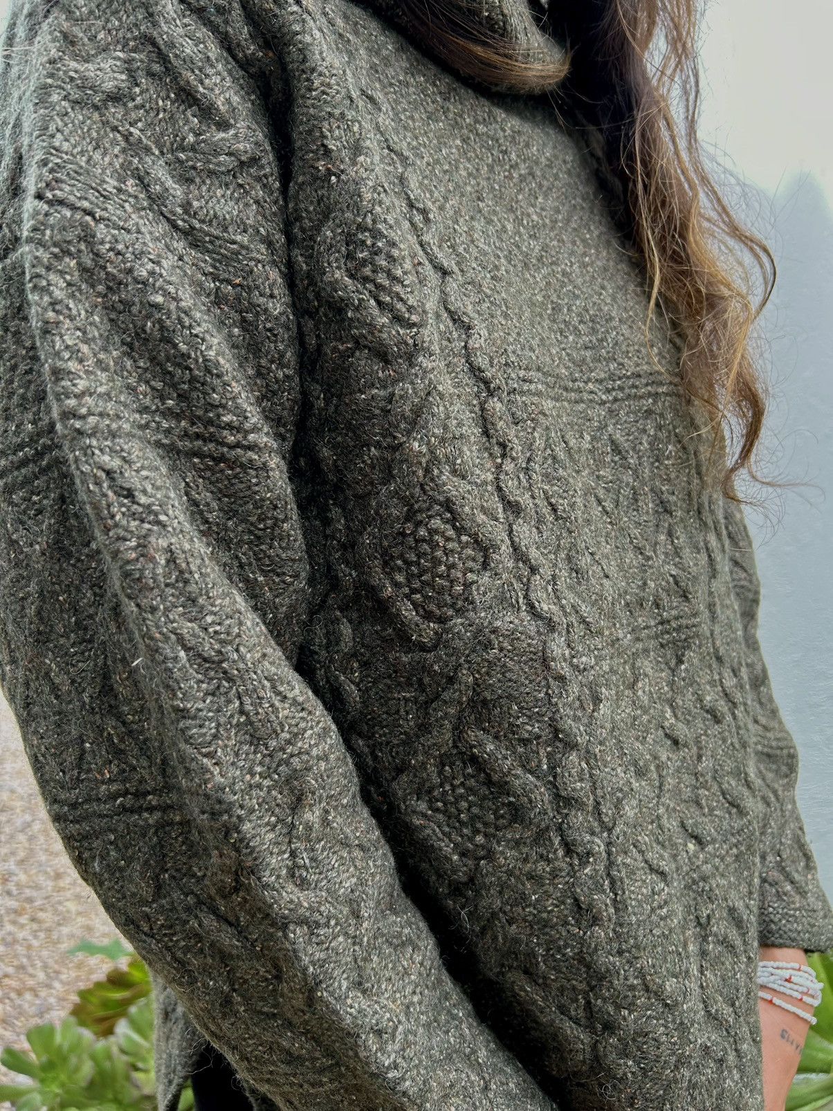 Designer Garnet Hill Wool Sweater Size L / US 10 / IT 46 - 2 Thumbnail