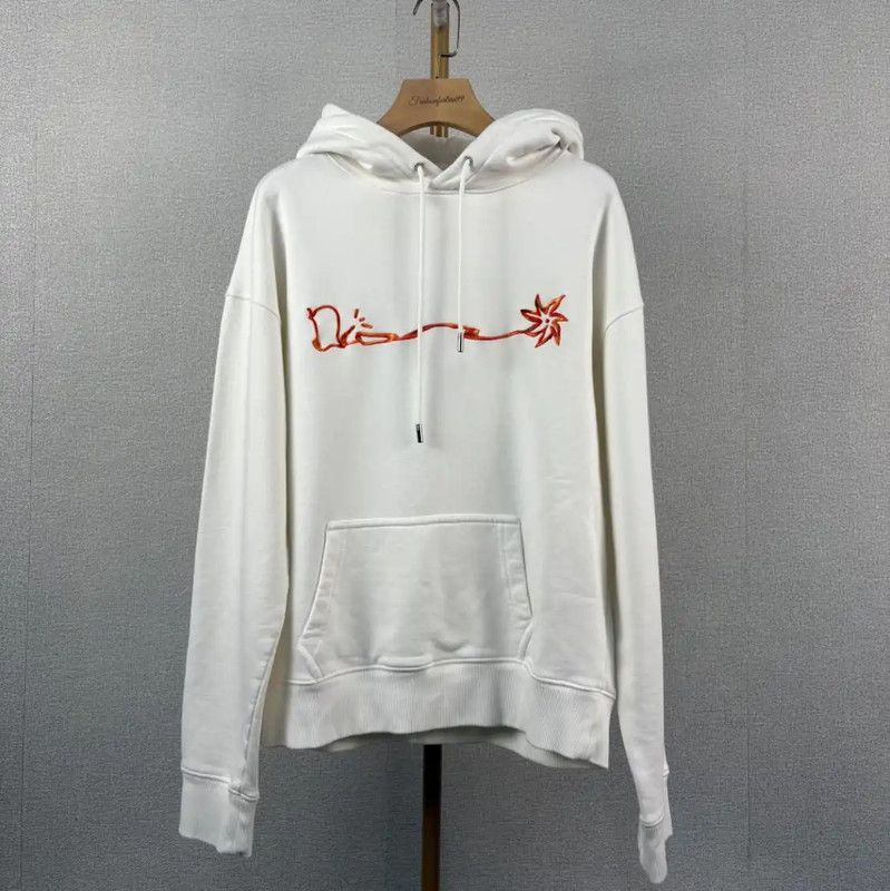 Dior Dior Women's White Cotton Hoodie for Spring 0089 Size XS / US 0-2 / IT 36-38 - 1 Thumbnail