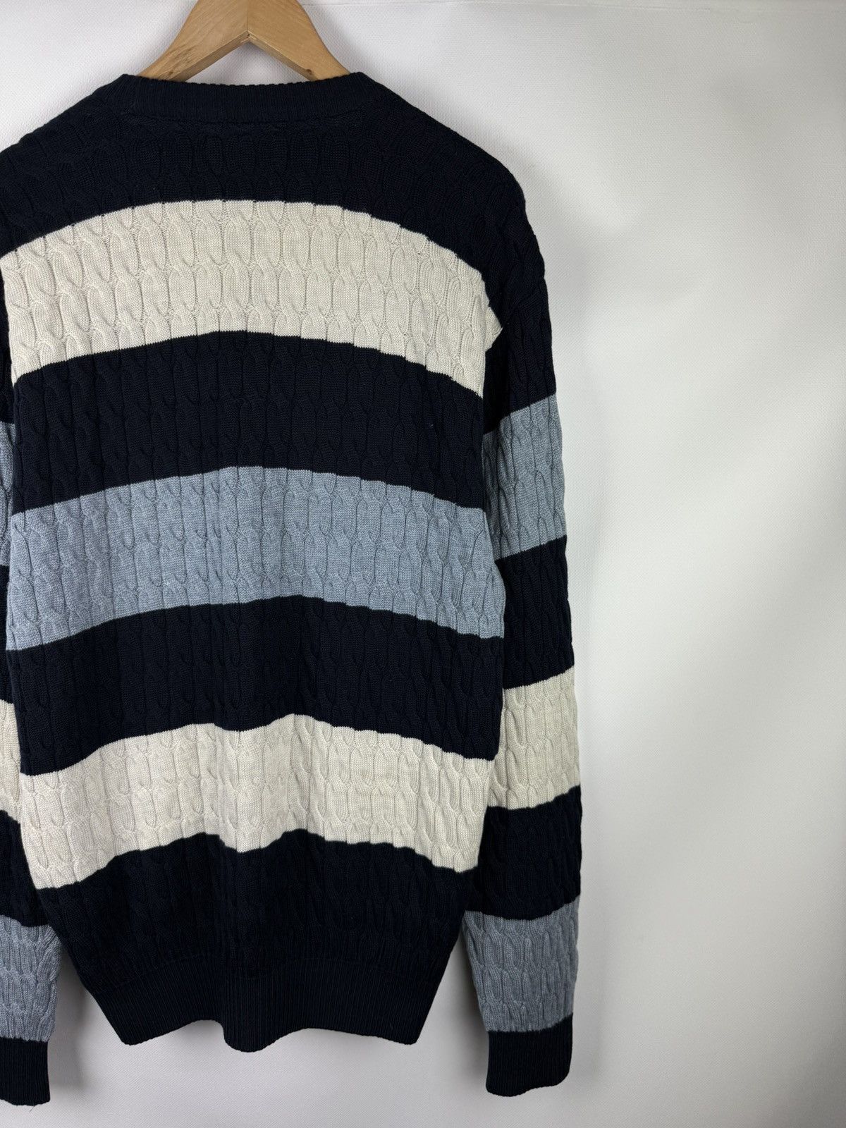 Paul & Shark Paul & Shark Wool Cable Knit Crewneck Heavy Sweater Pullover Size US L / EU 52-54 / 3 - 16 Thumbnail