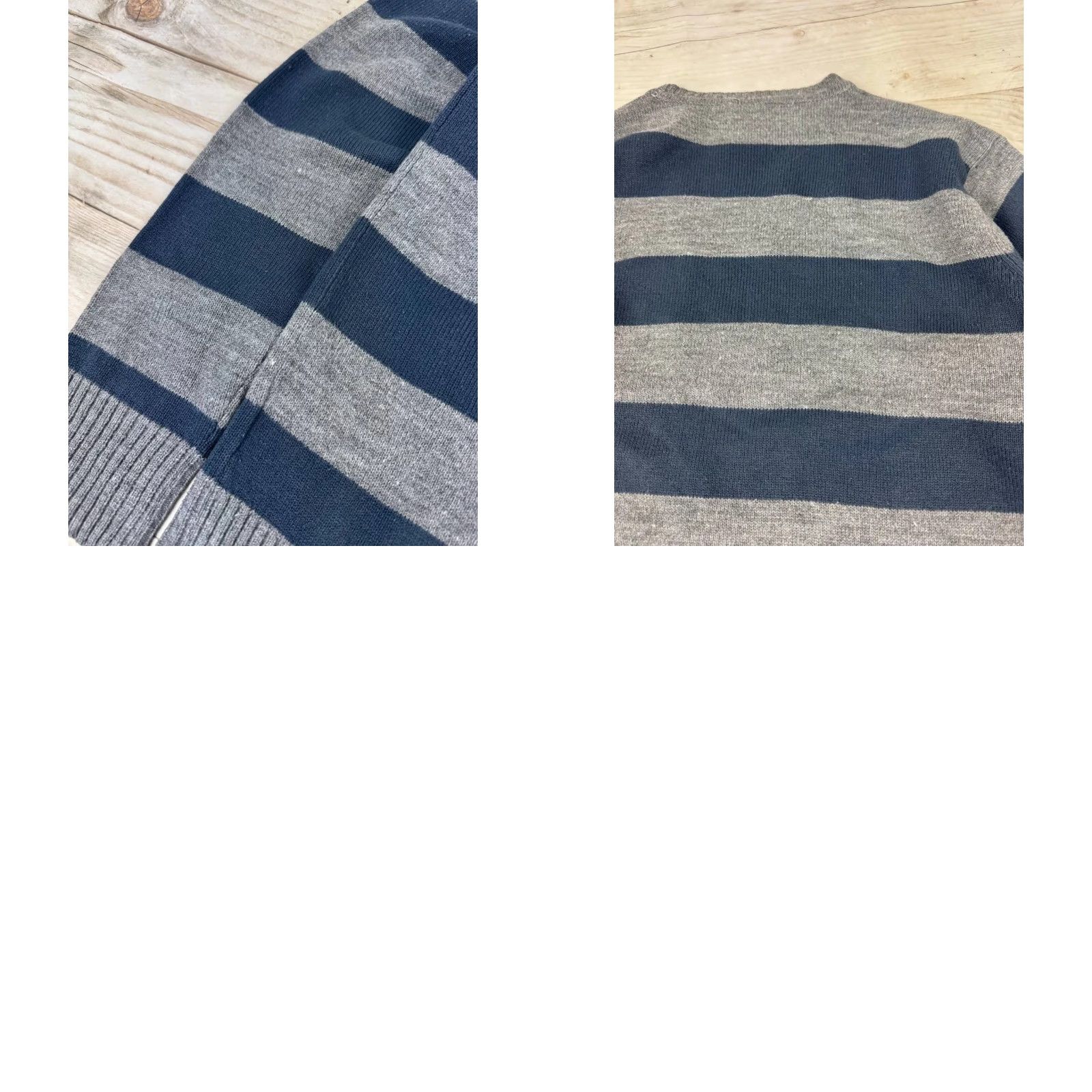 Dolce & Gabbana VINTAGE Dolce&Gabbana Logo Knit Sweater Striped Wool Men M Blue - Regular Fit Pullover, Wool, Knit, Long Sleeve, Classic Casual Winter Fall Spring Size US M / EU 48-50 / 2 - 11 Thumbnail