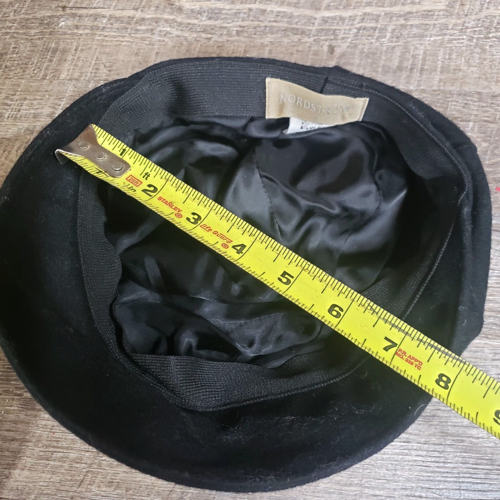 Nordstrom Nordstrom Hat Bonnet Women One Size Black Fall Winter Adjustable Lightweight Knit Cap Size ONE SIZE - 7 Thumbnail