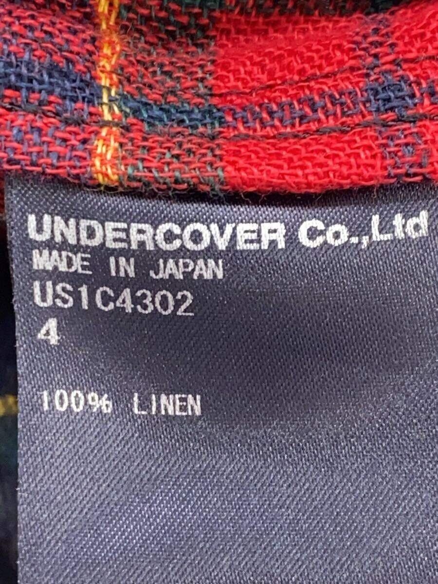 Undercover Undercover The Shepherd Check Linen Coat Red Size US XL / EU 56 / 4 - 3 Thumbnail