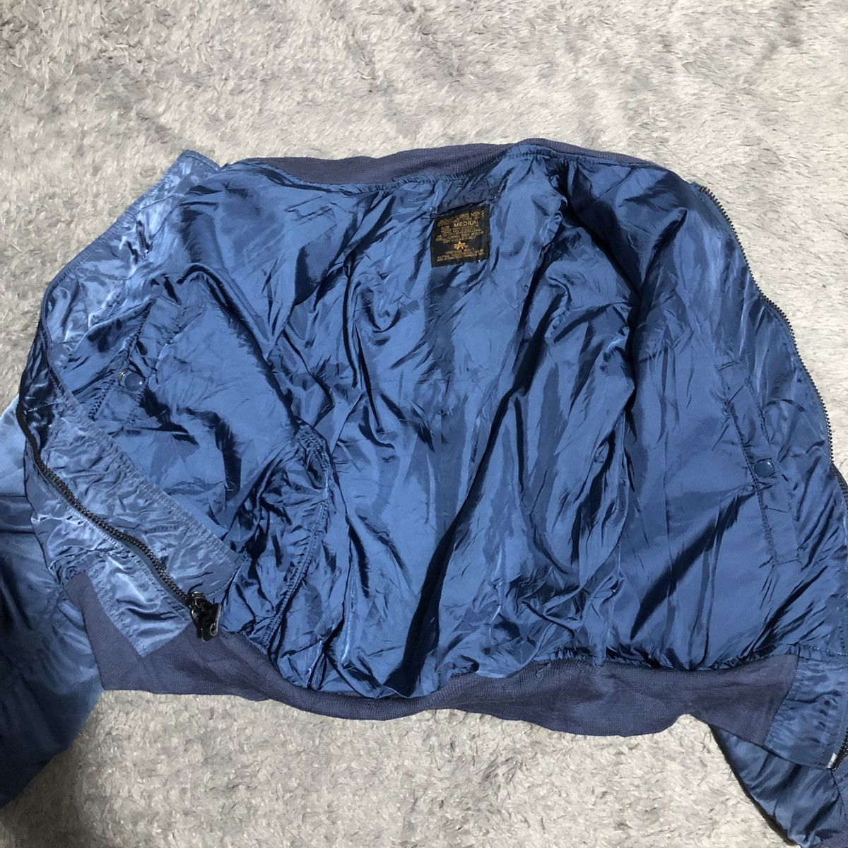 Alpha Industries Vtg Usaf ma1 flying jacket man alpha industries Size US M / EU 48-50 / 2 - 14 Thumbnail