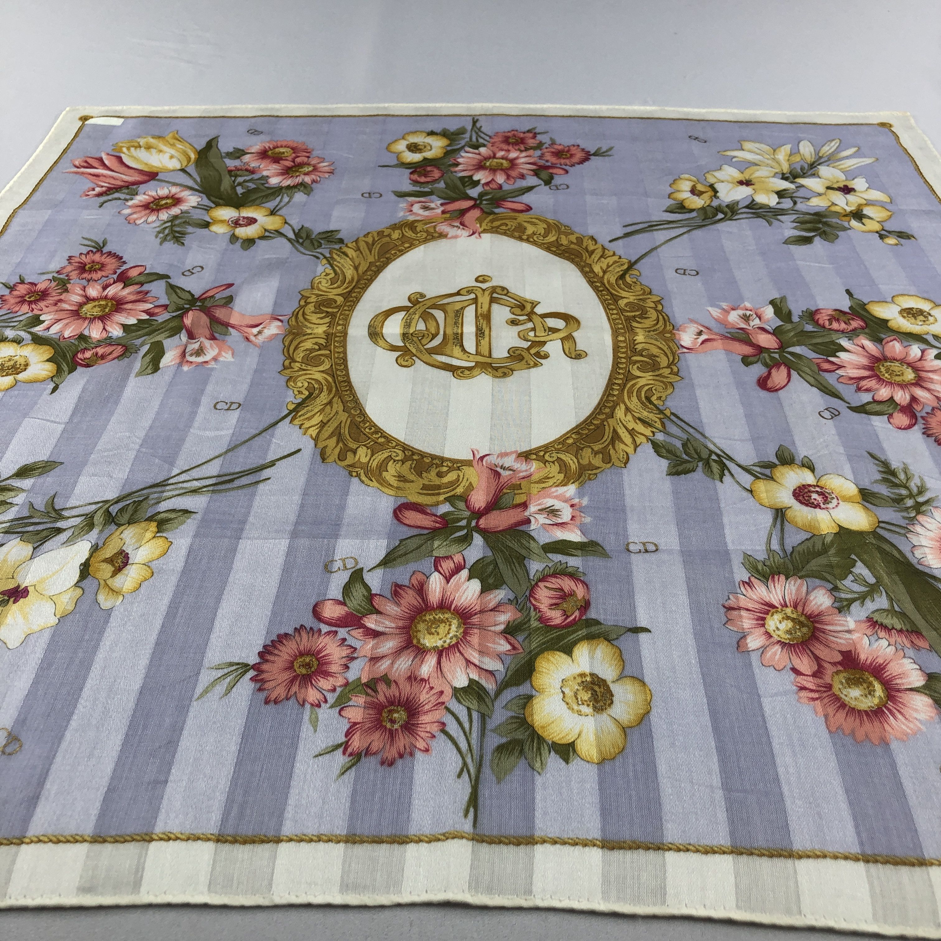 Christian Dior Monsieur Christian Dior Handkerchief Neckerchief Bandana H2974 Size ONE SIZE - 4 Thumbnail