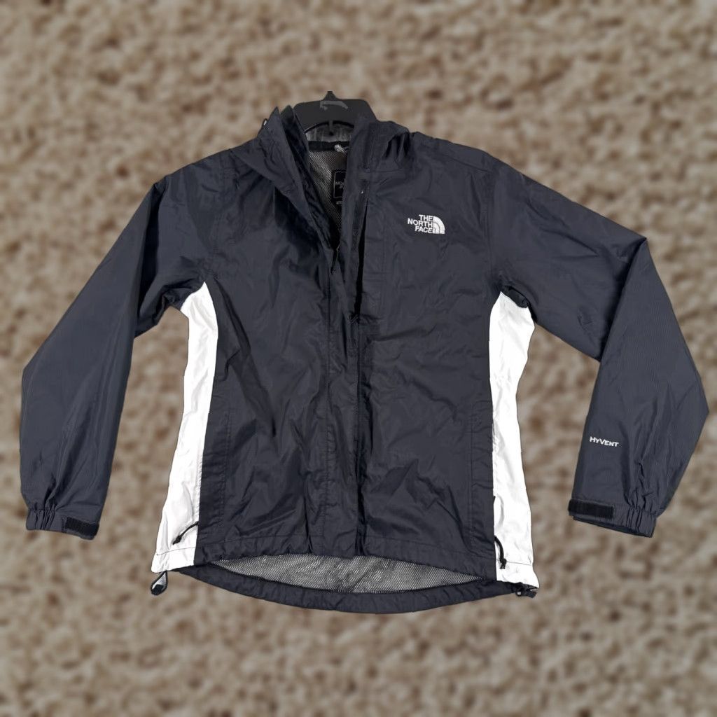 The North Face The North Face Jacket Women Small Black HyVent Full Zip Hooded Nylon Shell Size S / US 4 / IT 40 - 1 Thumbnail