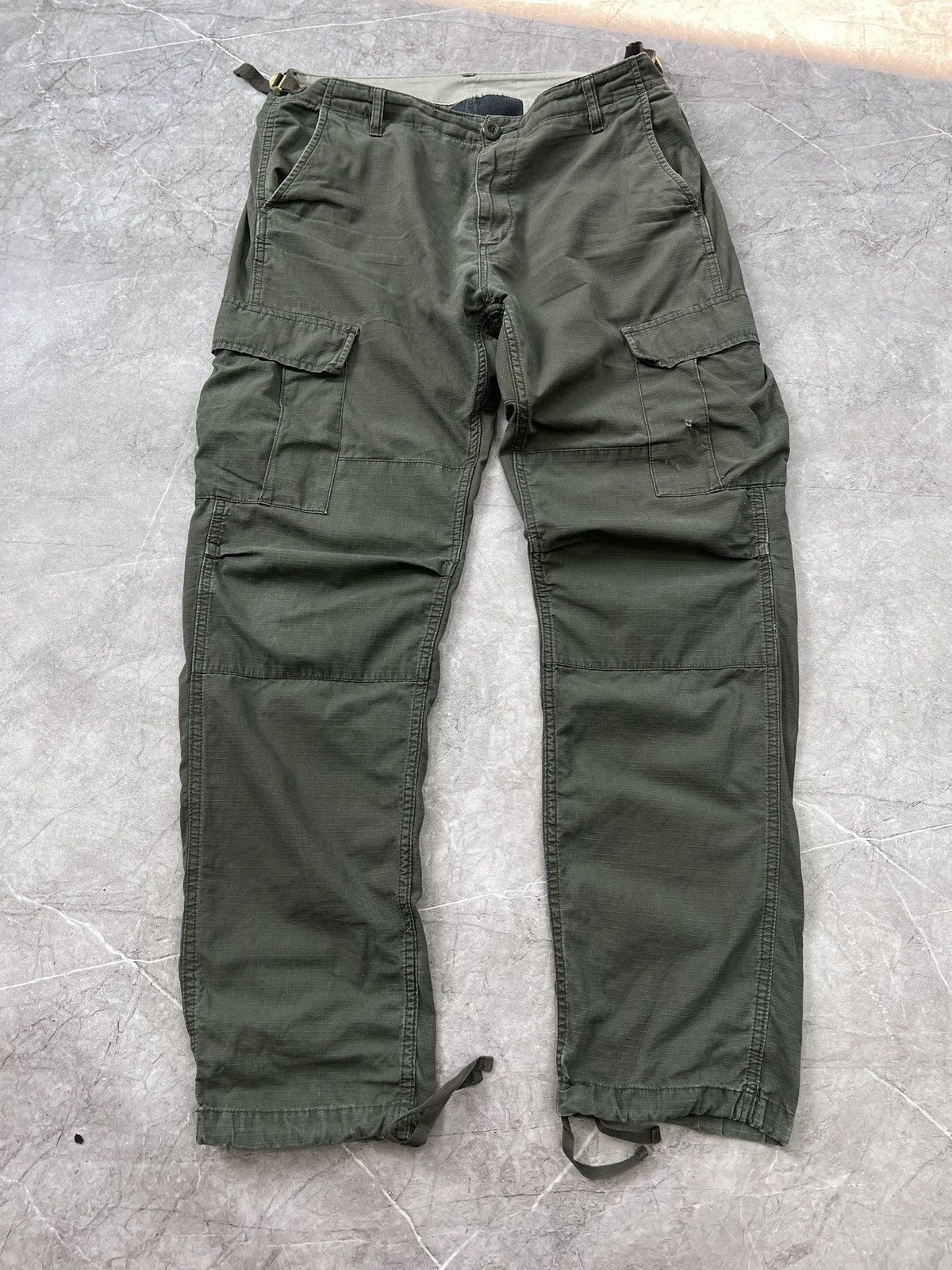 Carhartt × Vintage VINTAGE CARGO AVIATION DISTRESSED 2000s pants y2k olive Size US 34 / EU 50 - 2 Thumbnail