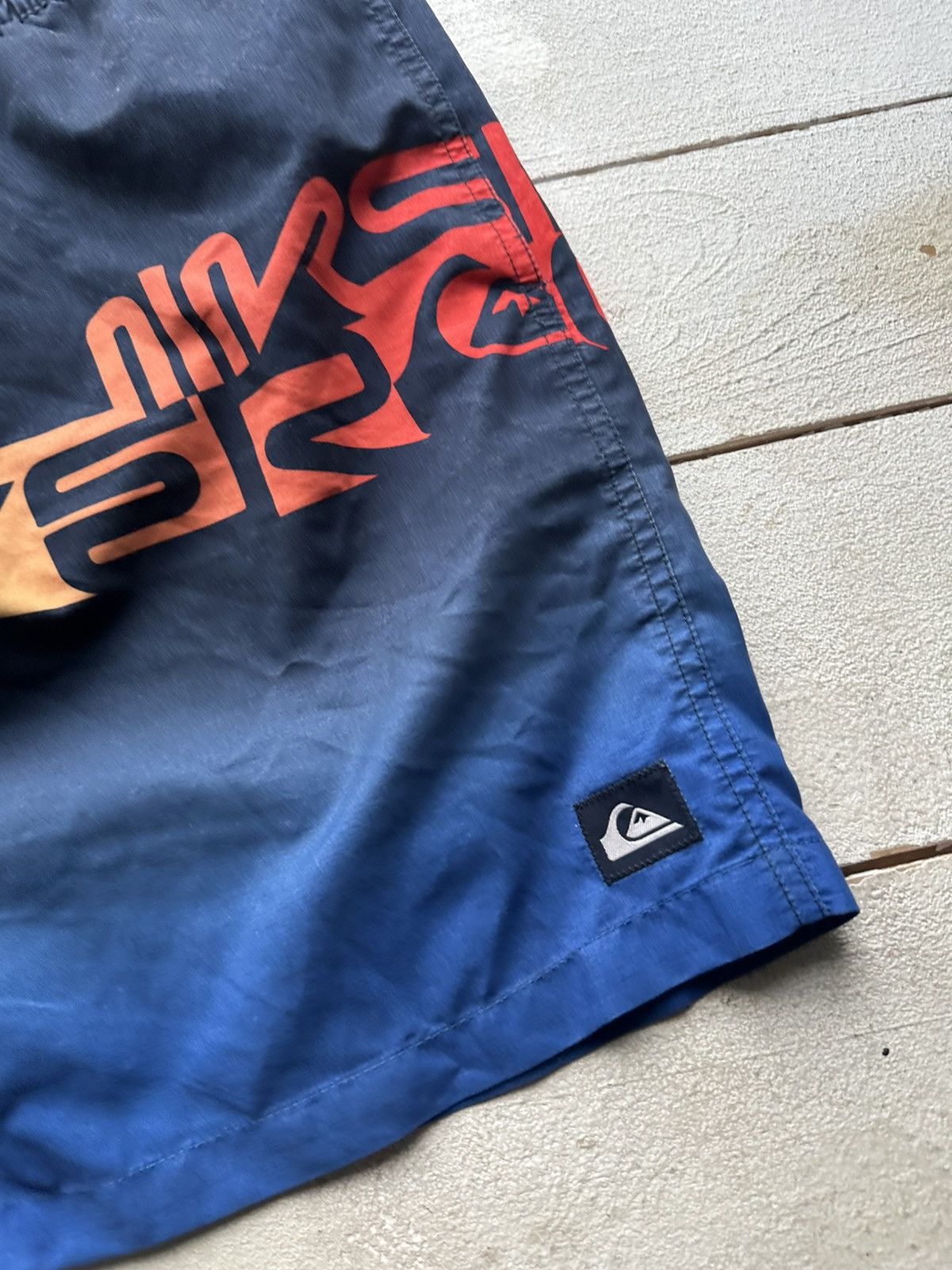 Quiksilver 🚨Vintage Quiksilver Shorts Big Logo Y2K Style 90s Surfing Size US 33 - 5 Thumbnail