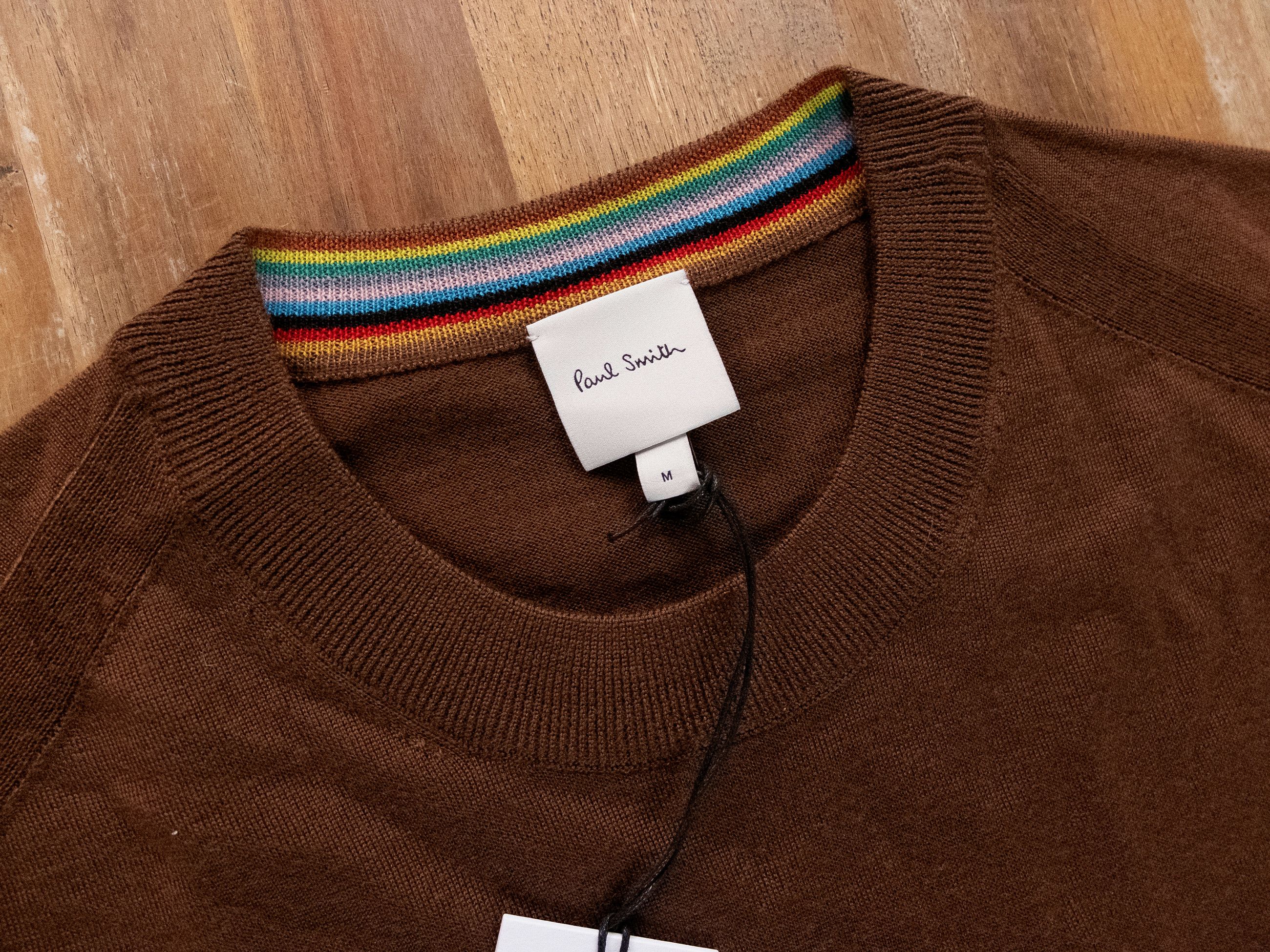 Paul Smith PAUL SMITH mainline brown merino wool sweater Medium Size US M / EU 48-50 / 2 - 3 Thumbnail