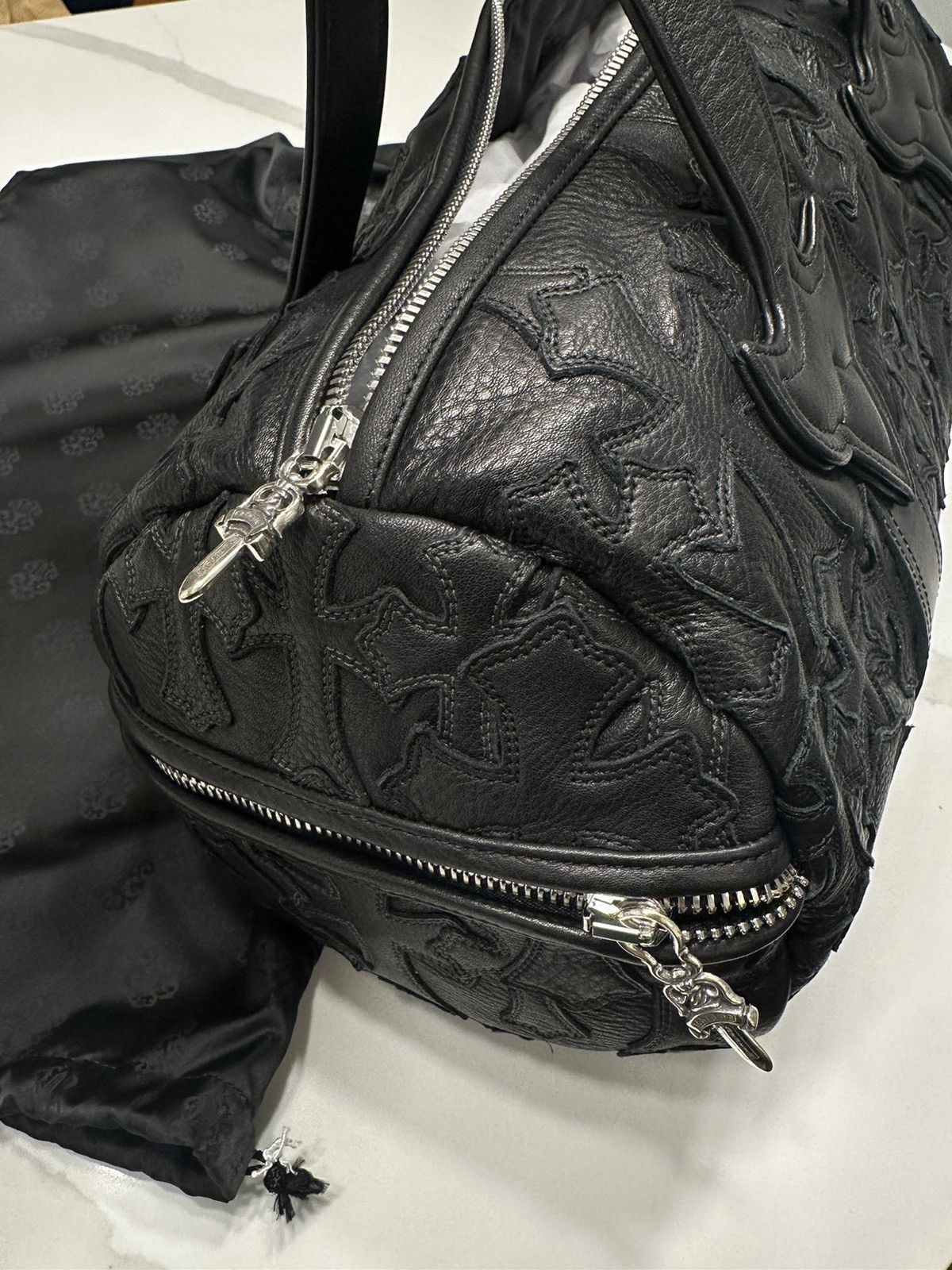 Chrome Hearts 🔥Chrome Hearts Black Cross Patches Duffle Bag🔥 Size ONE SIZE - 10 Thumbnail