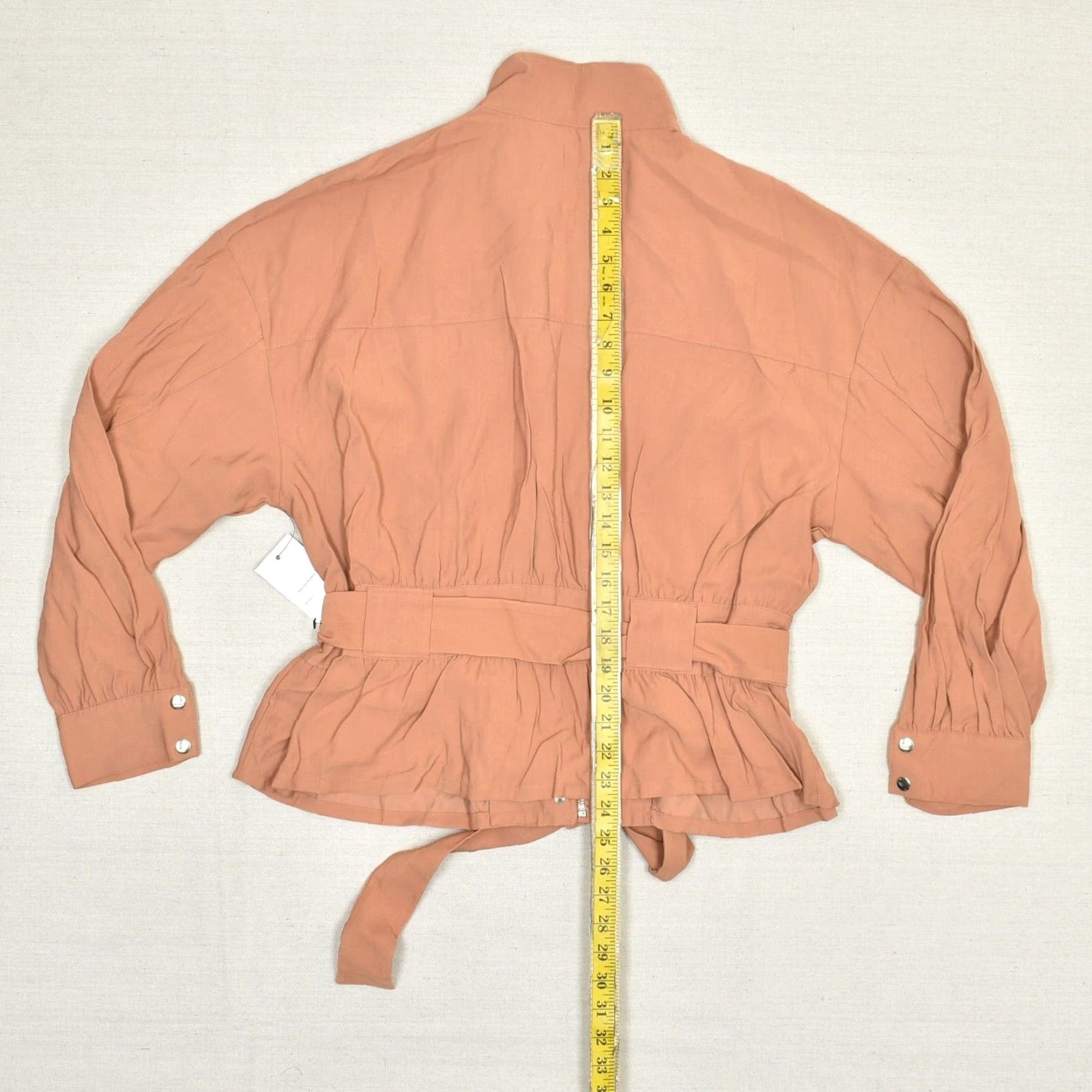 Nine West Nine West Women Full Zip Blazer Jacket Solid Rayon Orange XL Size XL / US 12-14 / IT 48-50 - 5 Thumbnail