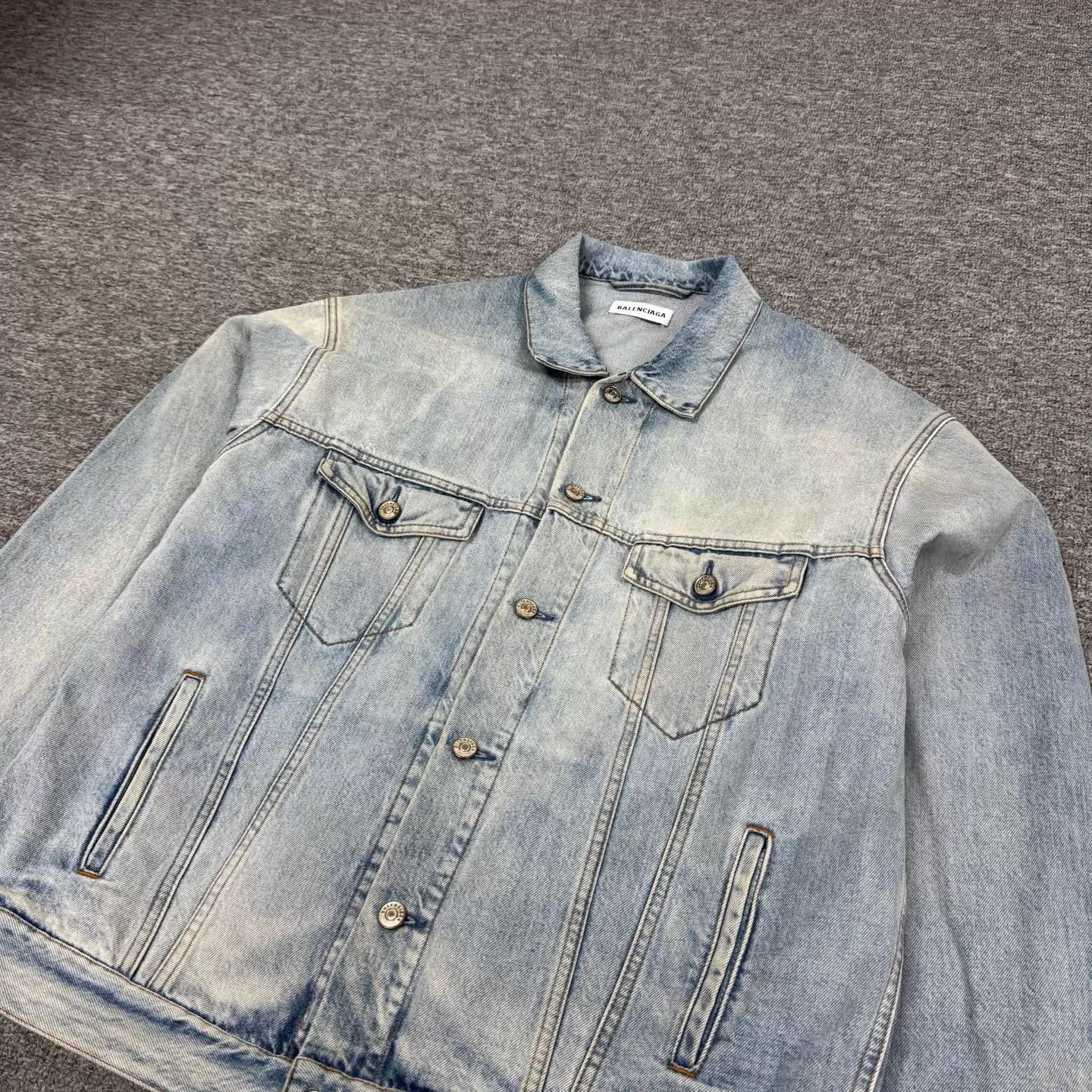 Balenciaga Balenciaga double B rainbow light blue denim 34 Size XXS / US 00 / IT 34 - 4 Thumbnail