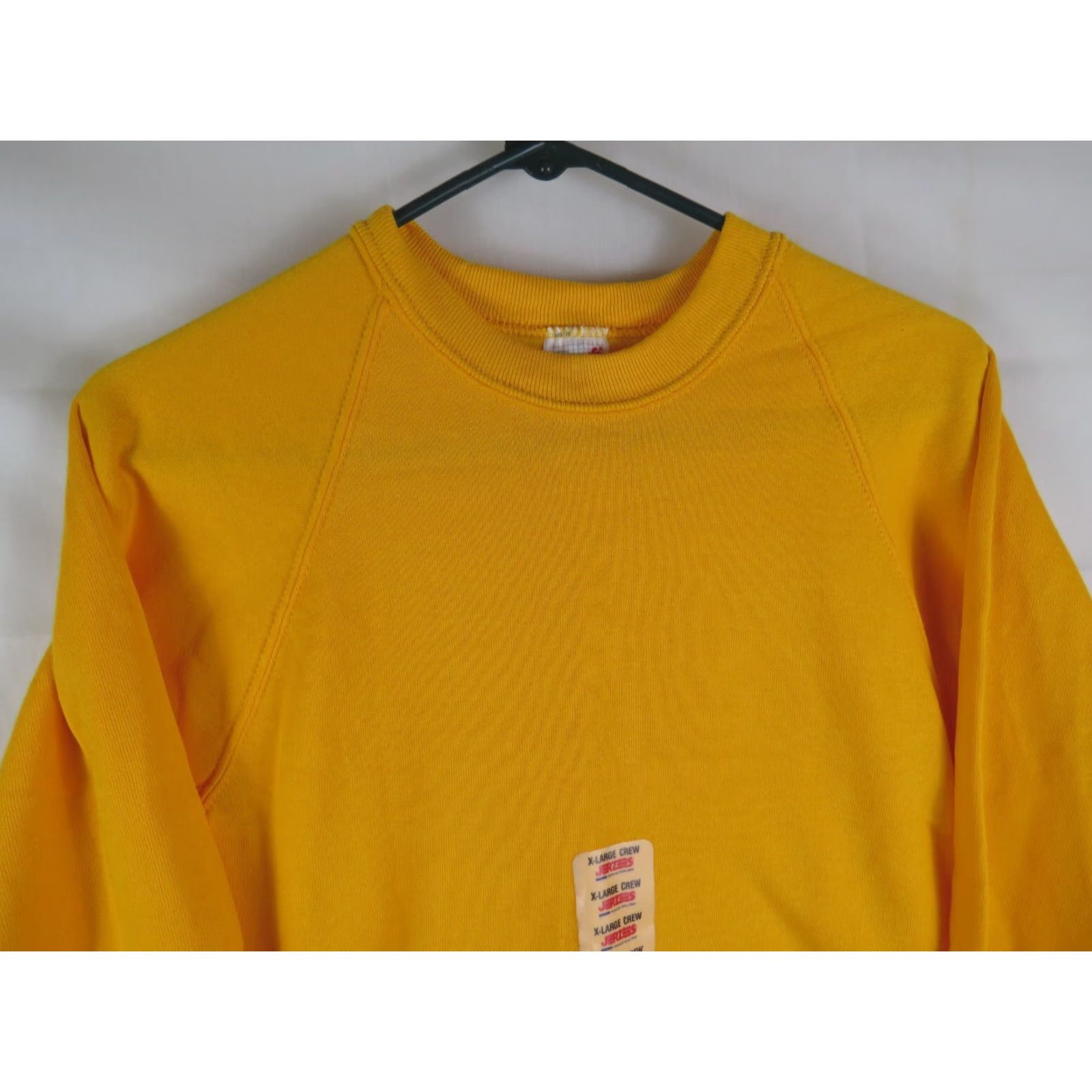 Jerzees VINTAGE JERZEES Sweatshirt 90s USA XL Yellow Crew Neck Pullover NWT Men's Long Sleeve Casualwear nublend Size US XL / EU 56 / 4 - 5 Thumbnail