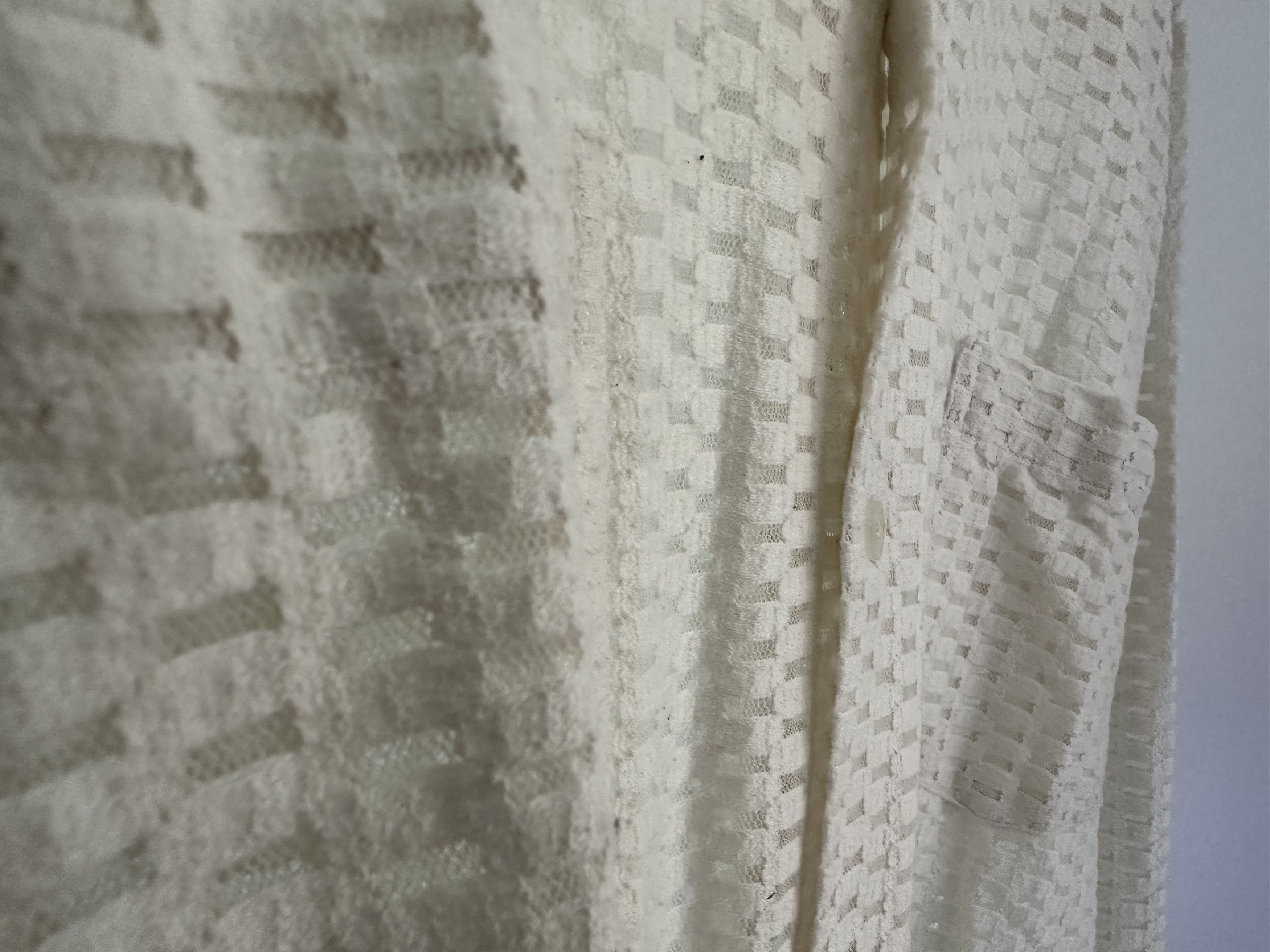 Bode BODE Ivory Ecru Sheer Brick Shirt Size XL (fits like Medium) Size US XL / EU 56 / 4 - 7 Thumbnail