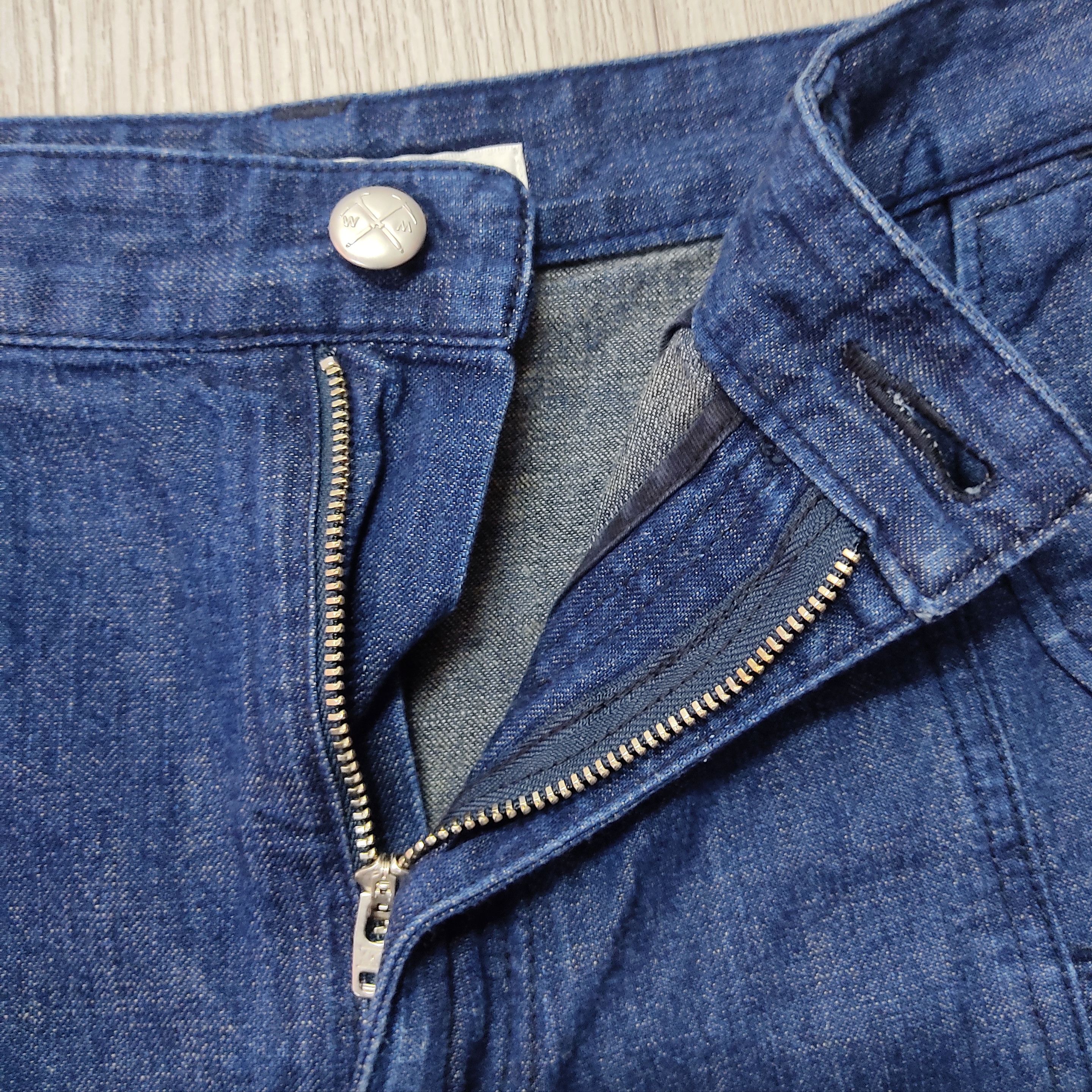 Japan Blue White Mountaineering 2014SS Denim Blue Short Skirts Size 29" - 7 Thumbnail