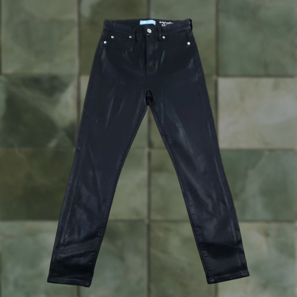 7 For All Mankind 7 For All Mankind Pants Womens 29 Black Coated Skinny Ankle Denim 7 For All Mankind Pants Womens 29 Black Coated Skinny Ankle Denim Size 29" - 1 Thumbnail