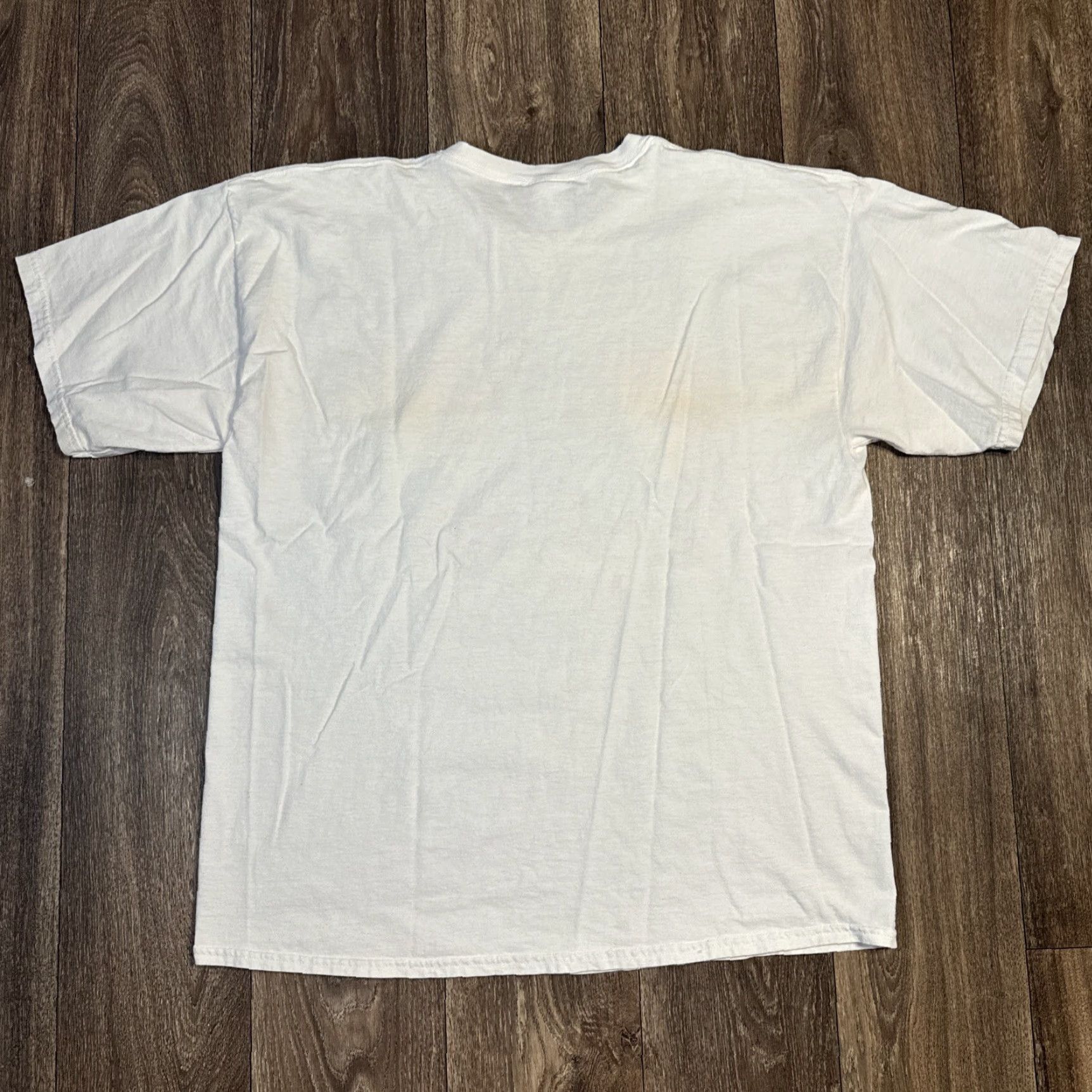 CHOCOOLATE VINTAGE M&M’s Candy Chocolate Promo Grill Nut White Graphic T-Shirt XL Men White 2000s Y2K Mens XL Size US XL / EU 56 / 4 - 6 Thumbnail