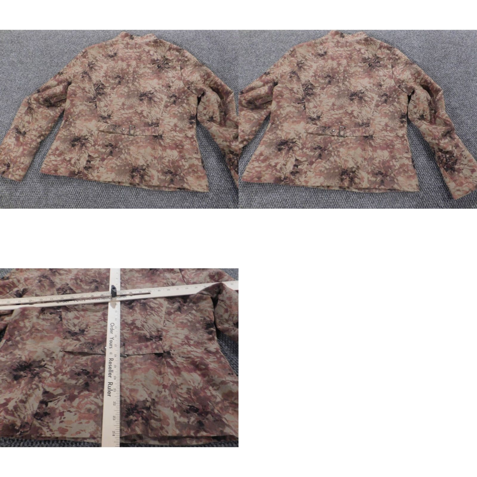 Coldwater Creek Coldwater Creek Jacket Womens 14 Pink Floral Snap Lined Cotton Denim Winter Basic Jacket Size XL / US 12-14 / IT 48-50 - 8 Thumbnail