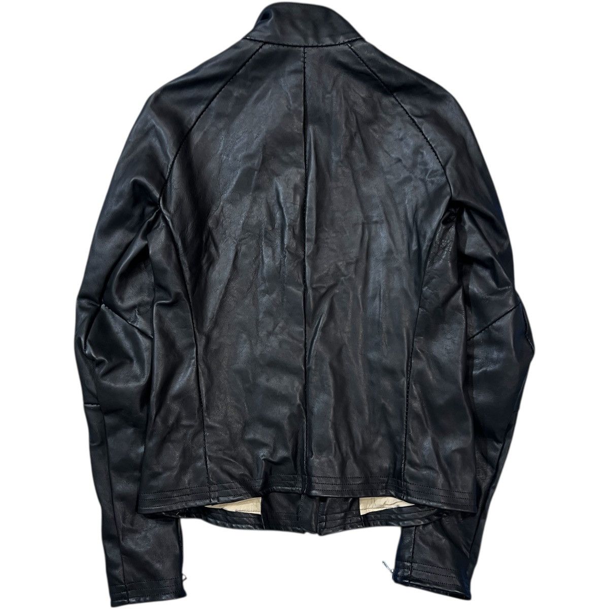 Other San Horse Leather Curved-Zip Leather Single Riders Jacket Size US S / EU 44-46 / 1 - 6 Thumbnail
