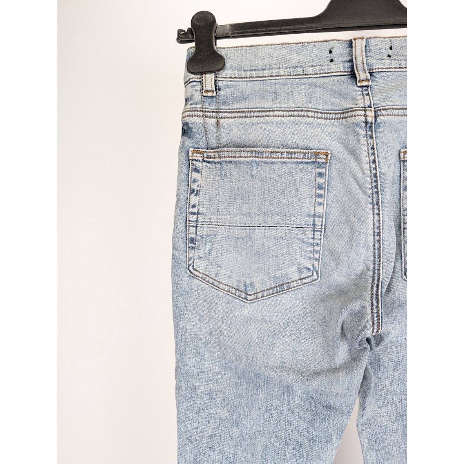 Amiri o1rshd1 Pajama Art Patch Jeans in Light Blue Size US 32 / EU 48 - 17 Thumbnail