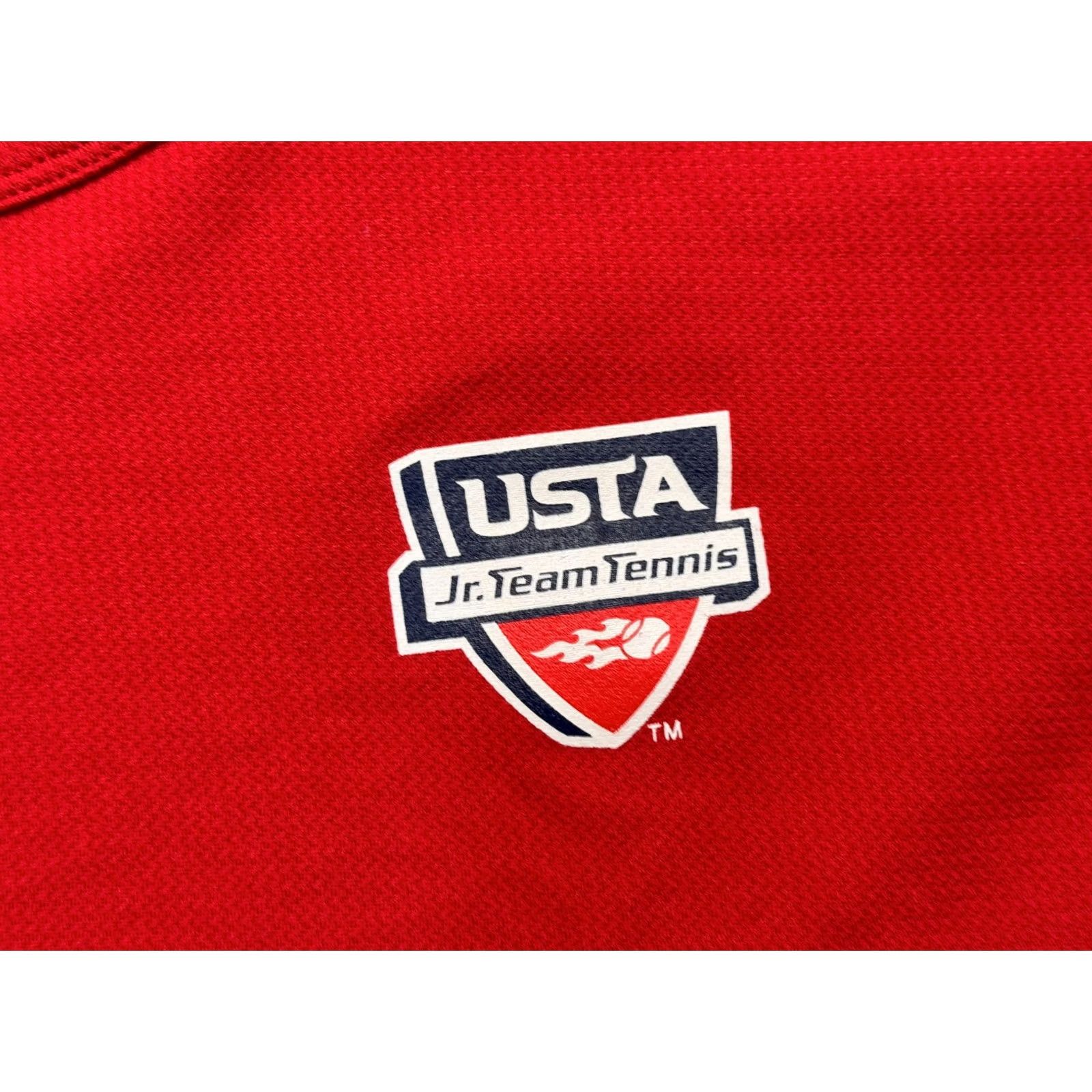 Nike Nike USTA Jr. Team Tennis Mens Shirt L Red T-Shirt Size US L / EU 52-54 / 3 - 5 Thumbnail