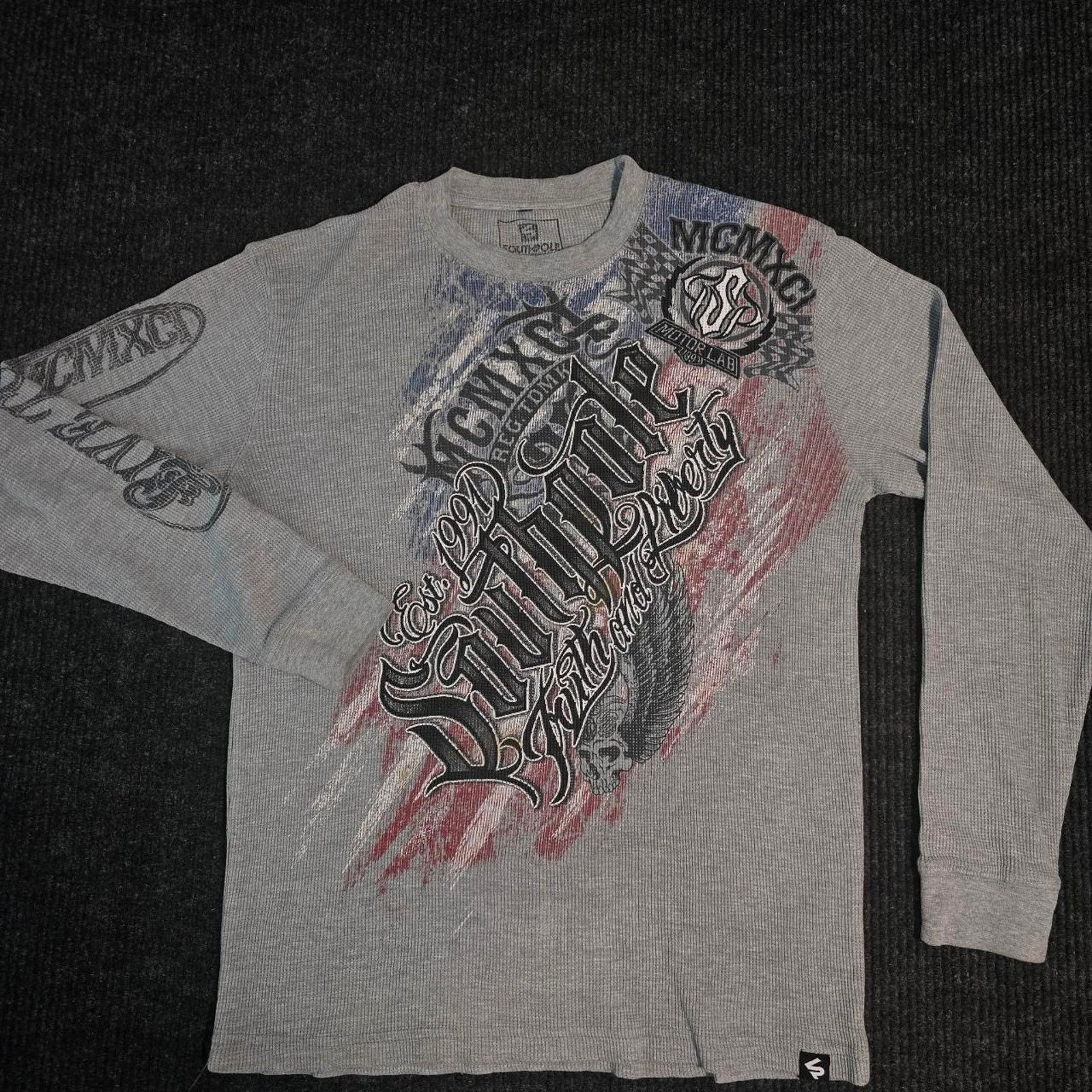 Southpole Grey longsleeve southpole sweatshirt Size US L / EU 52-54 / 3 - 1 Thumbnail