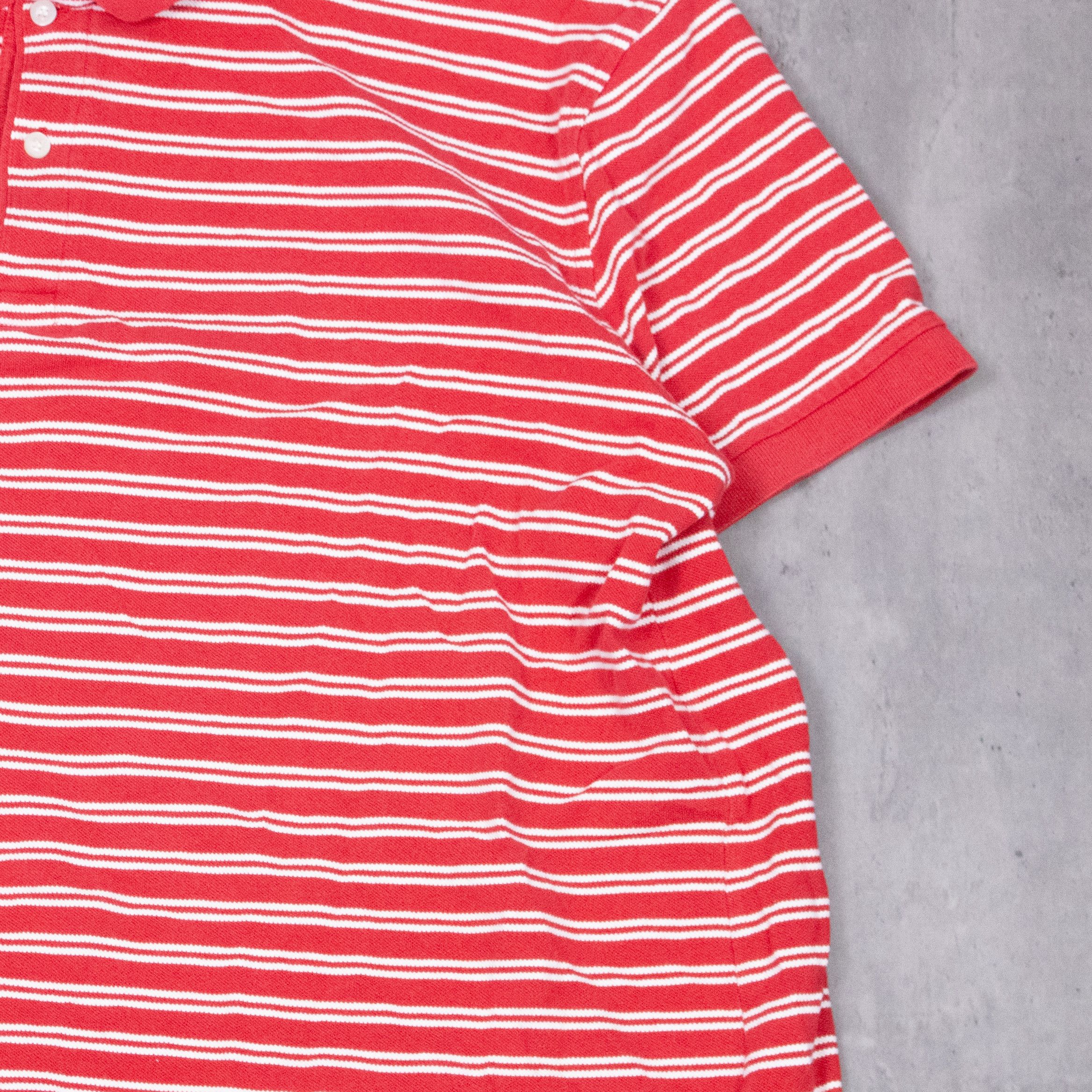 George Y2K 2000’s George Stripped Red Oversized Red Polo Size US XXL / EU 58 / 5 - 3 Thumbnail