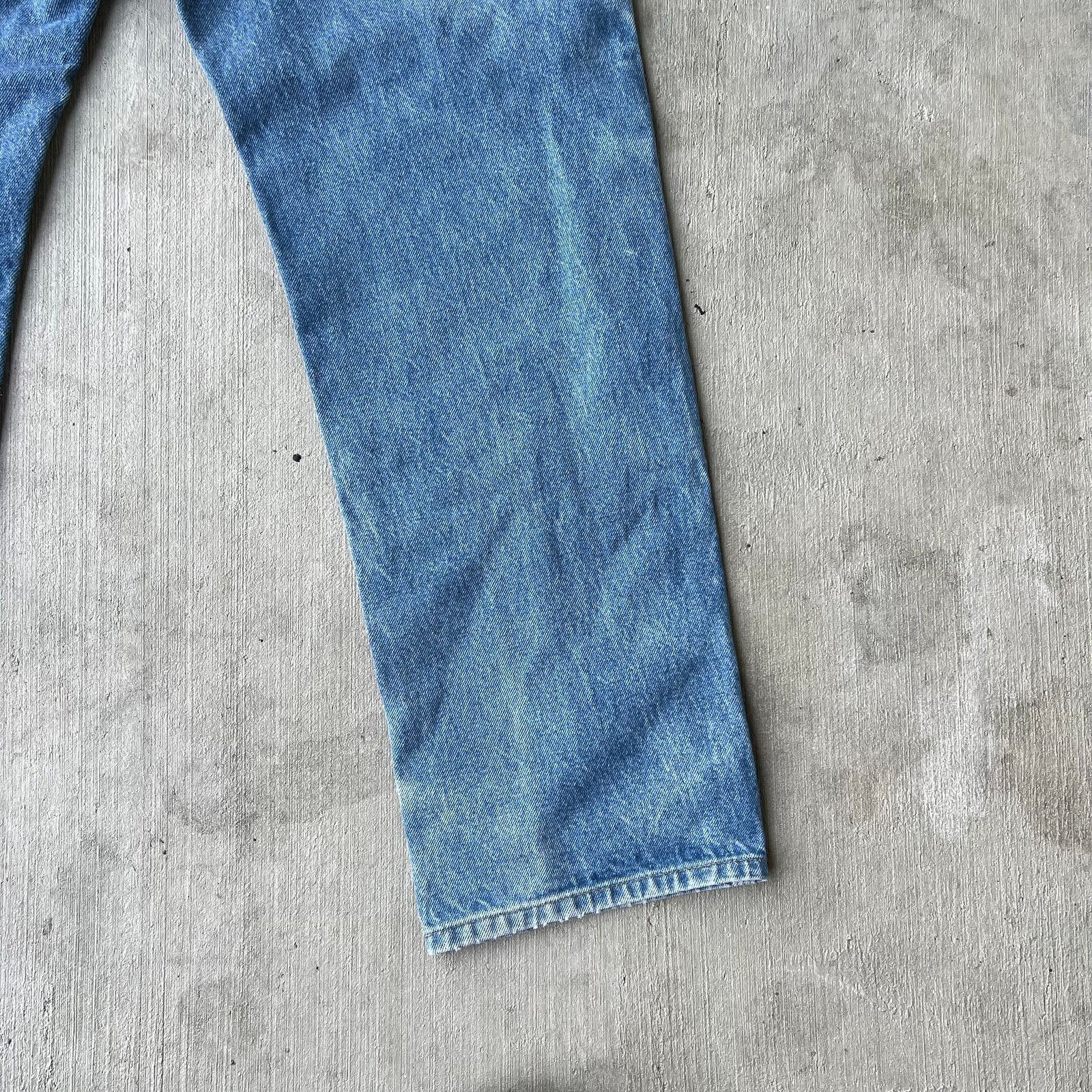 Carhartt × Vintage Carhartt faded blue denim double knee jeans work wear pants Size US 31 - 8 Thumbnail
